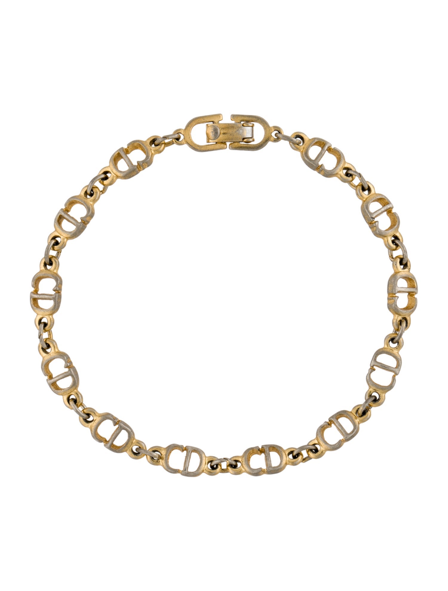 Christian Dior Vintage CD Link Bracelet