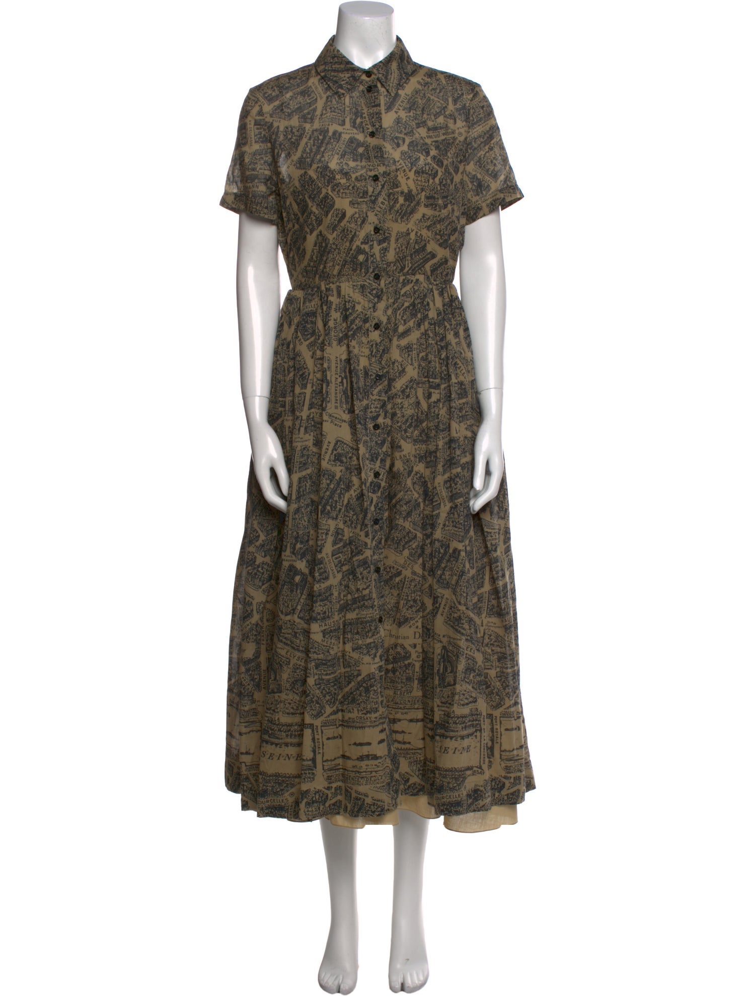 Christian Dior Printed Long Dress