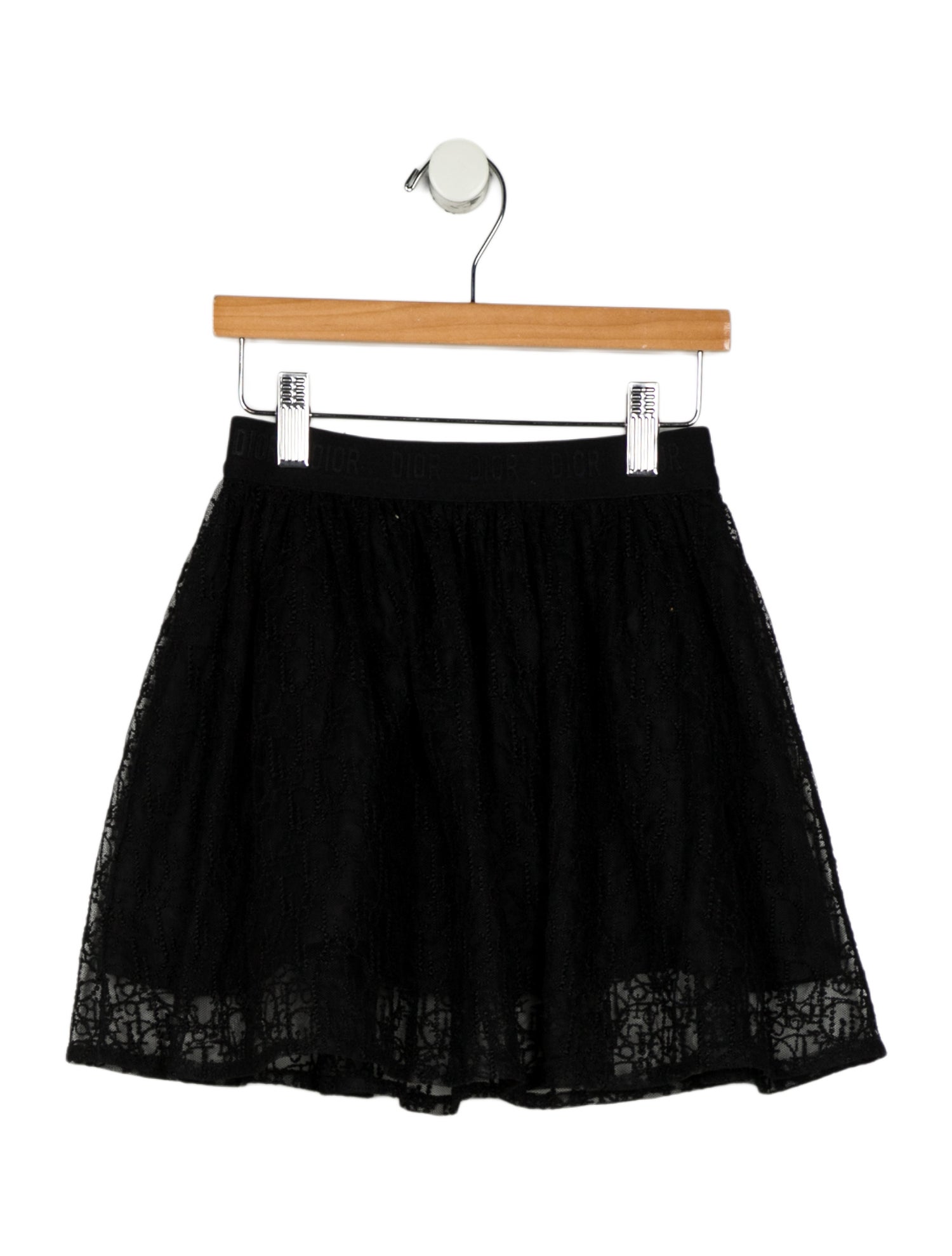 Christian Dior Girls Oblique Lace Skirt