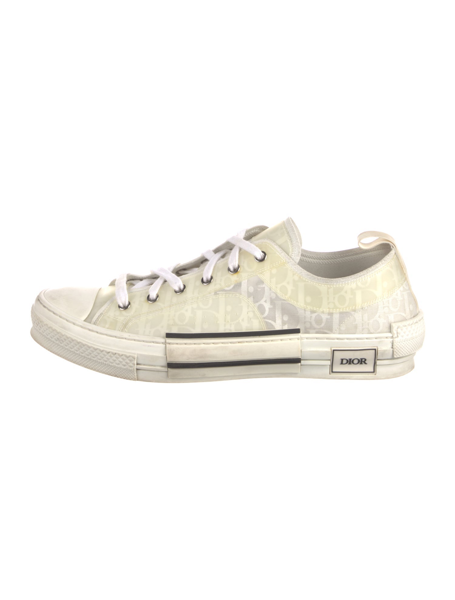 DIOR MEN B23 'Oblique Transparent - White' Sneakers