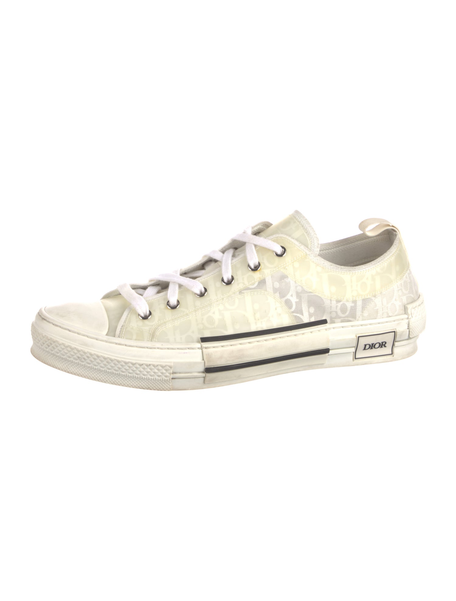 DIOR MEN B23 'Oblique Transparent - White' Sneakers