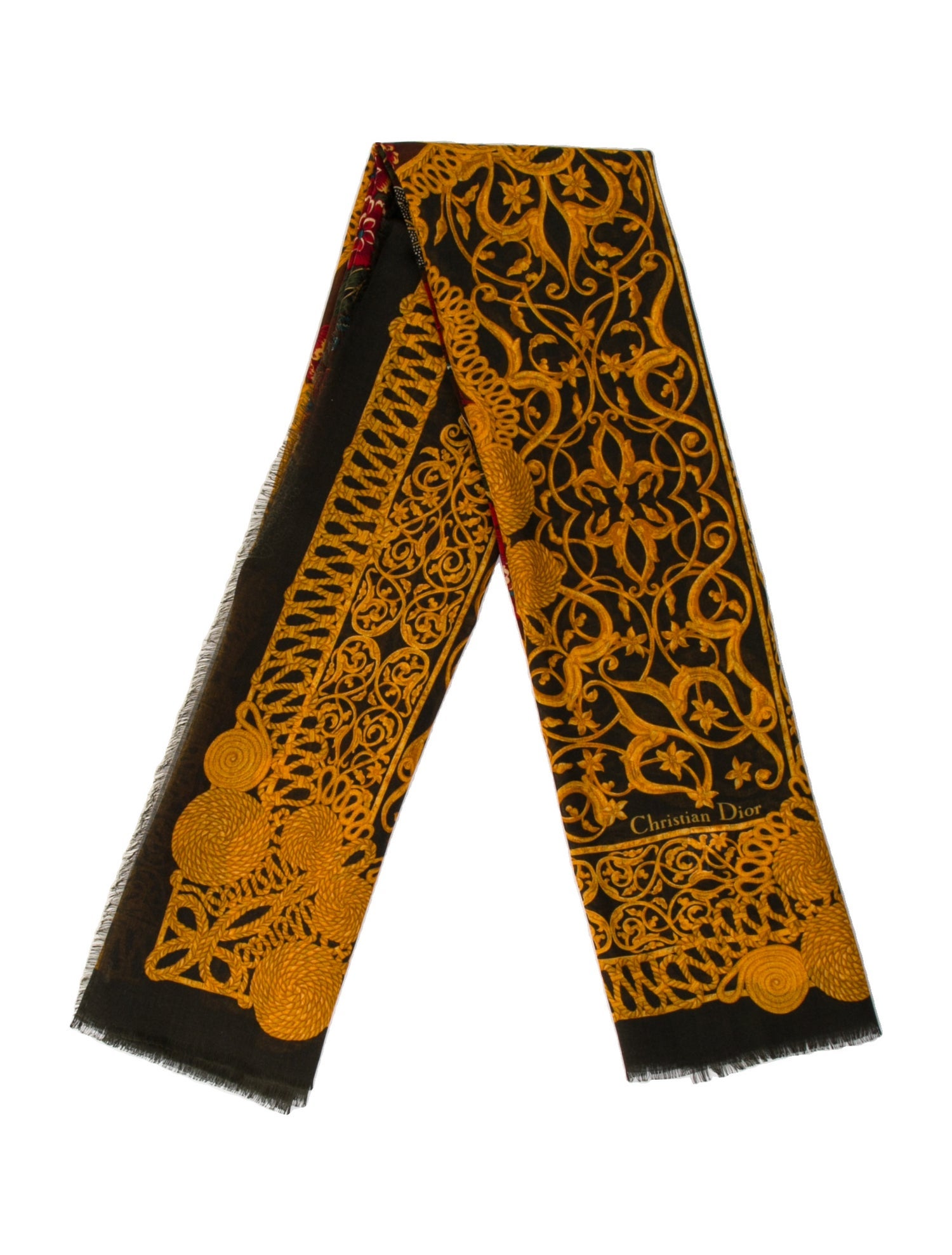 Christian Dior Silk Printed Scarf