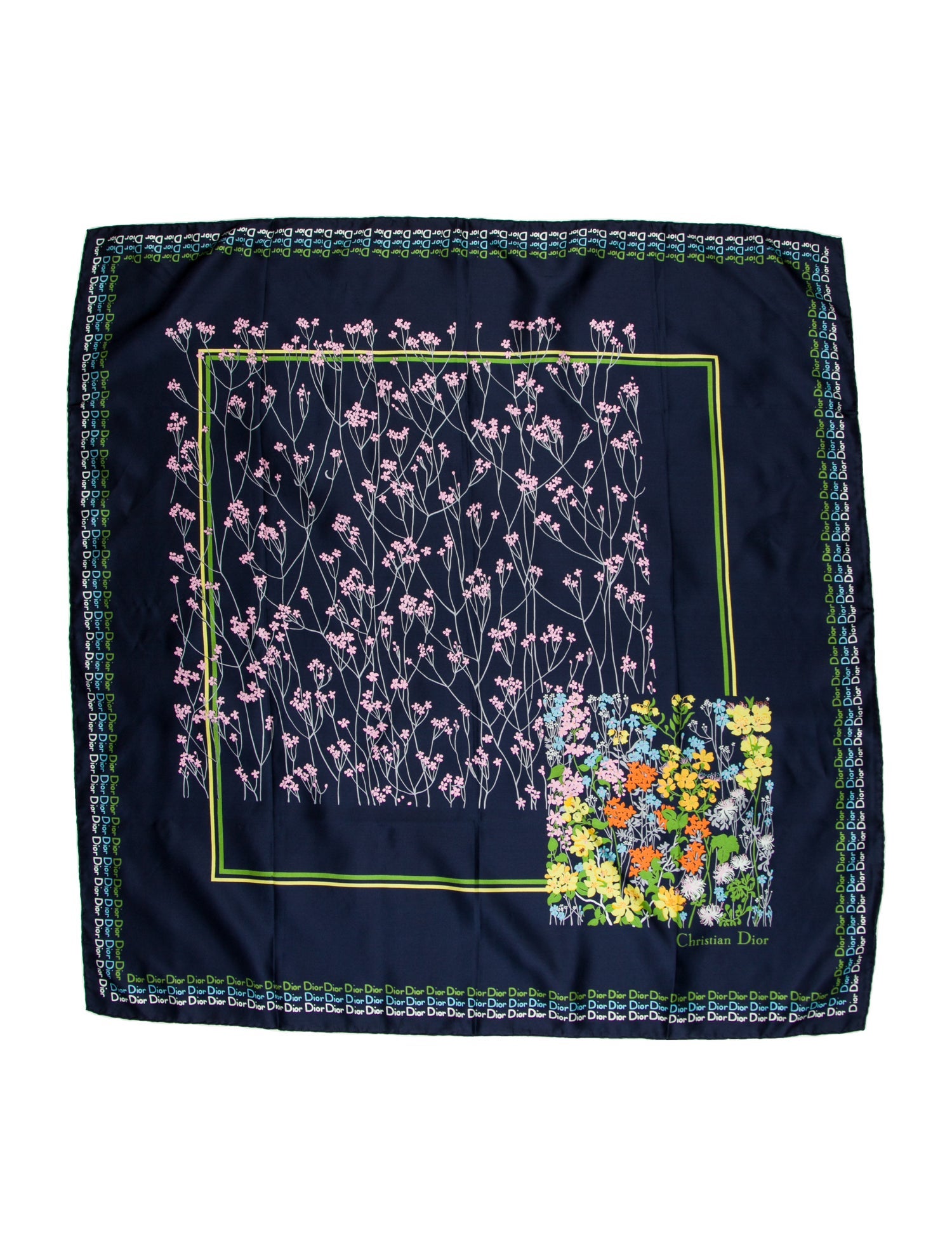 Christian Dior Silk Vintage Scarf