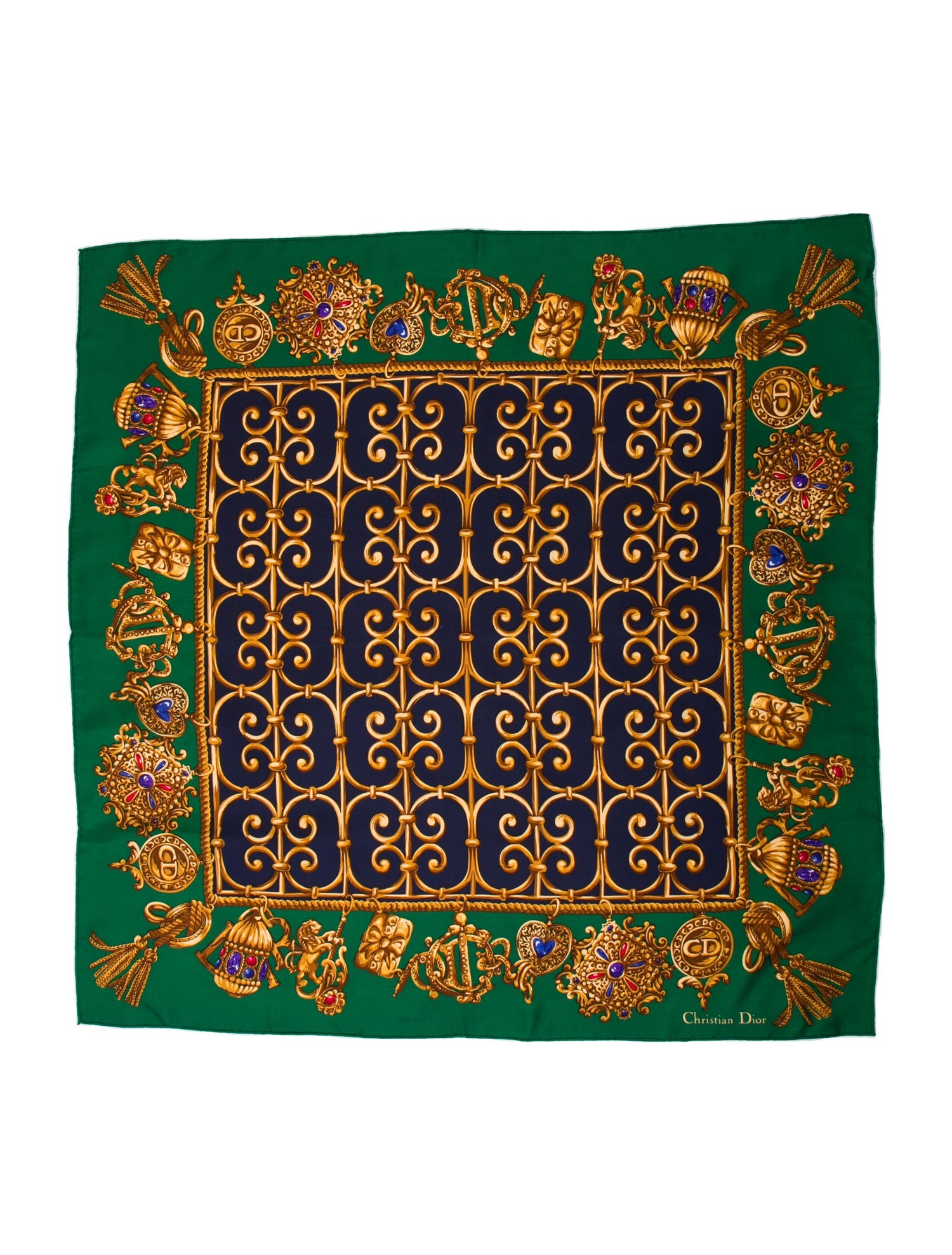 Christian Dior Silk Vintage Scarf