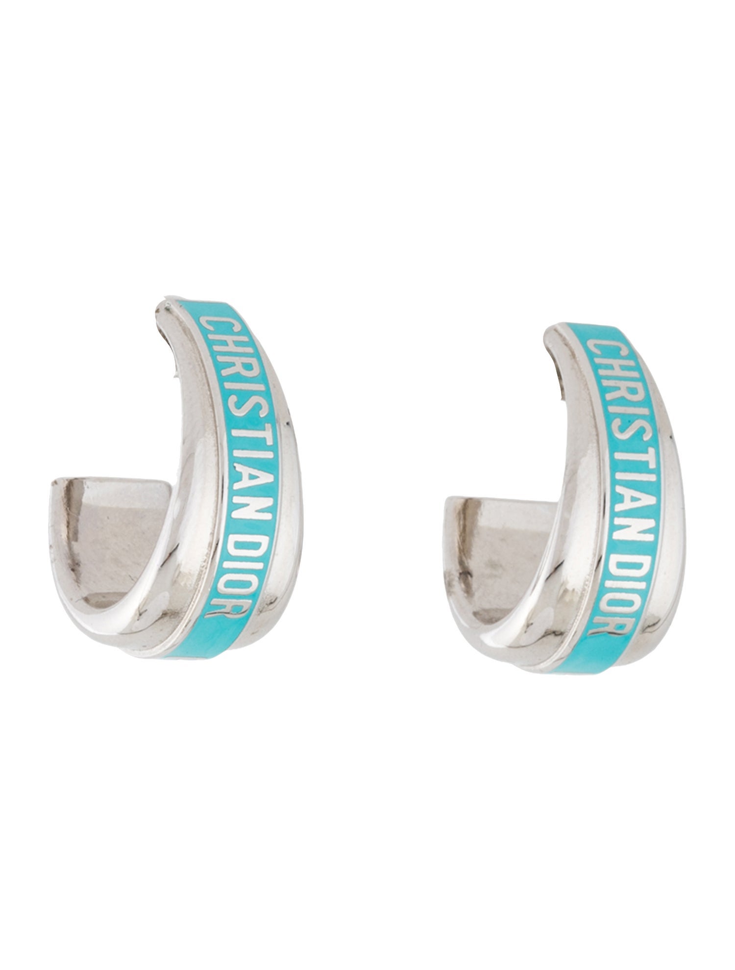 Christian Dior Lacquer Code Hoop Earrings