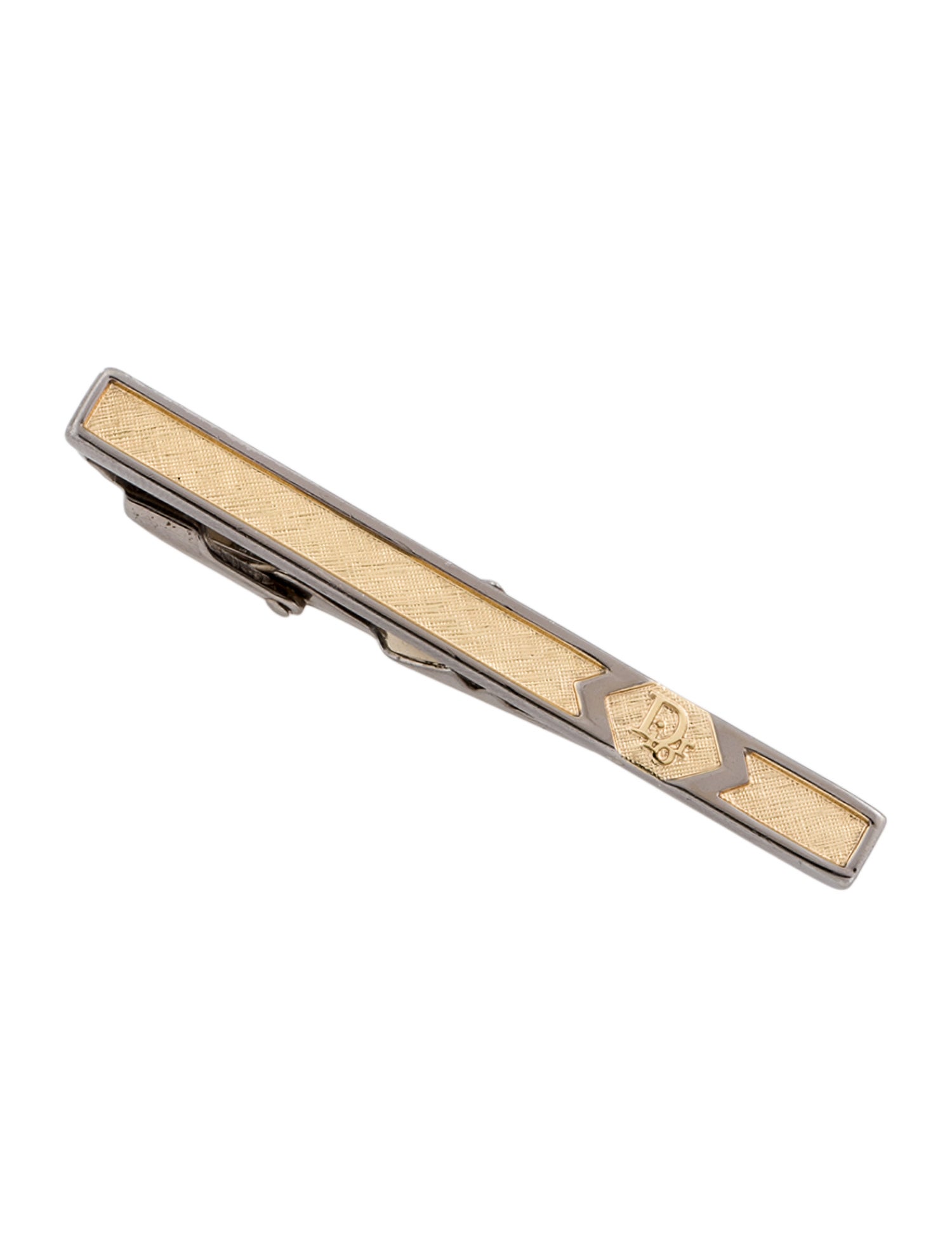 Christian Dior Vintage Two-Tone Tie Clip
