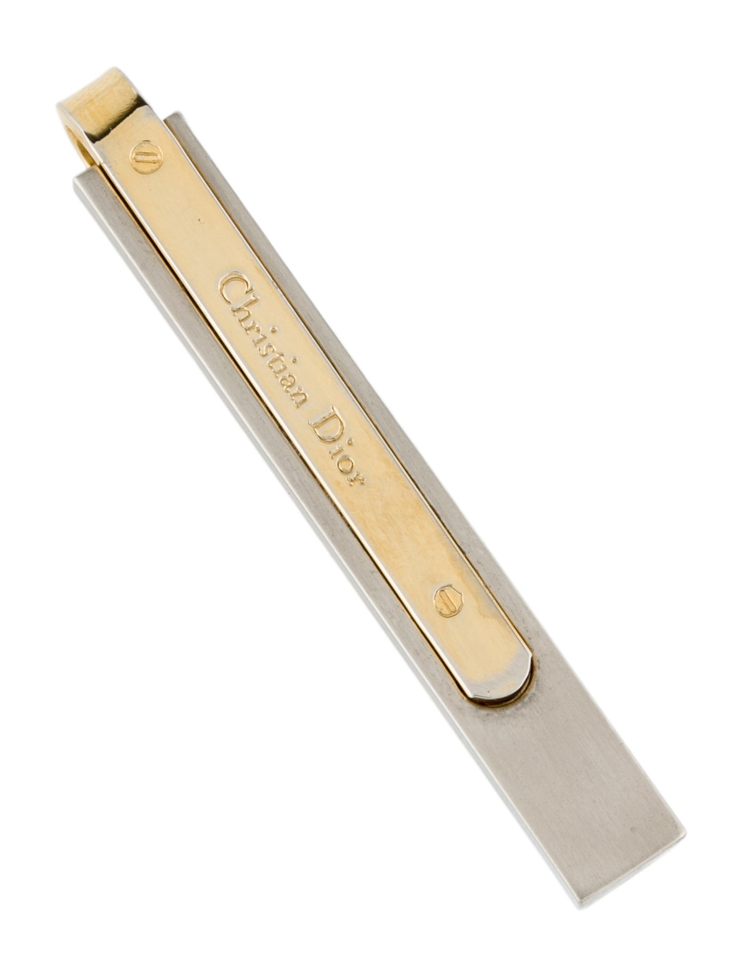 Christian Dior Vintage Two-Tone Tie Clip