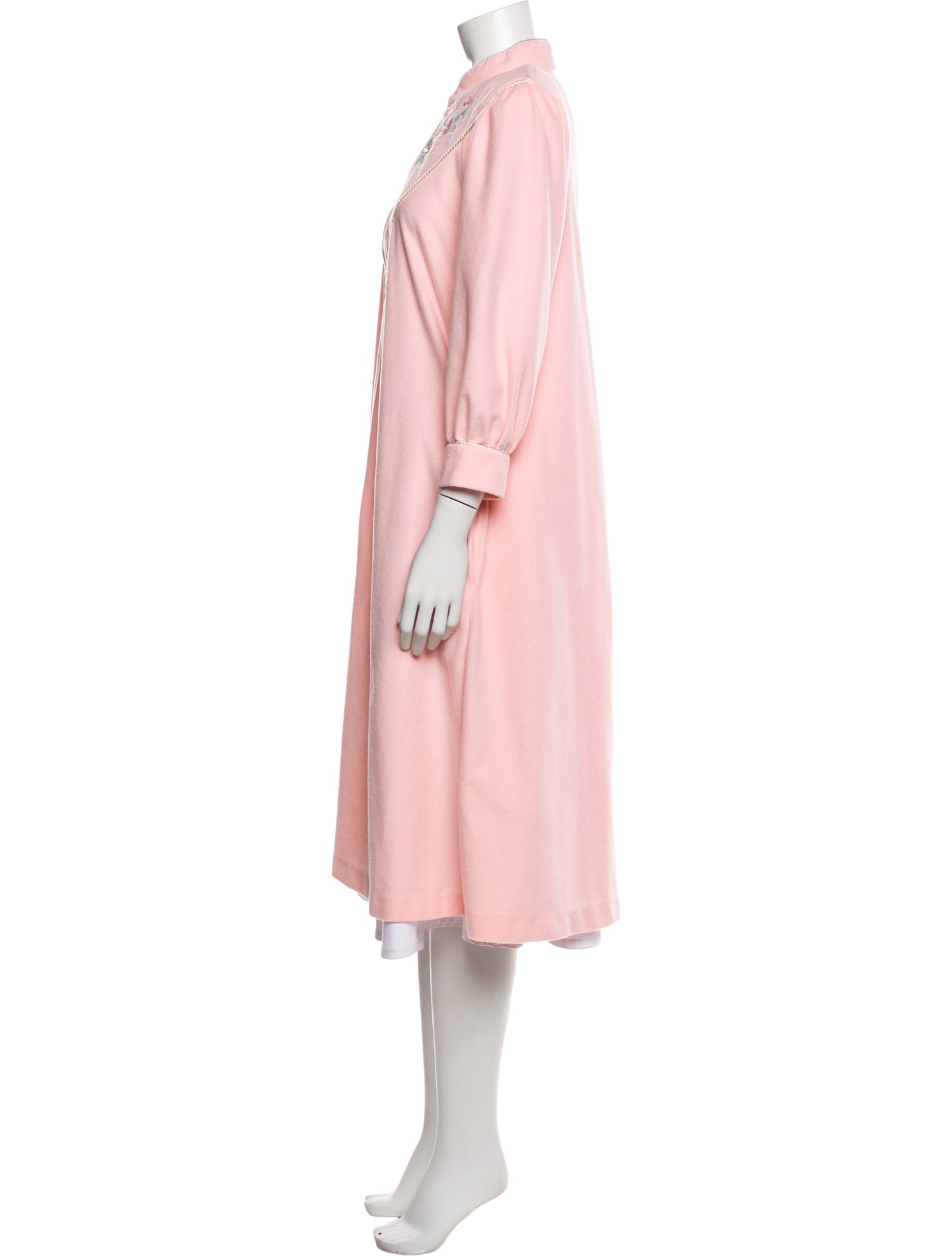 Christian Dior Embroidered Accent Robe