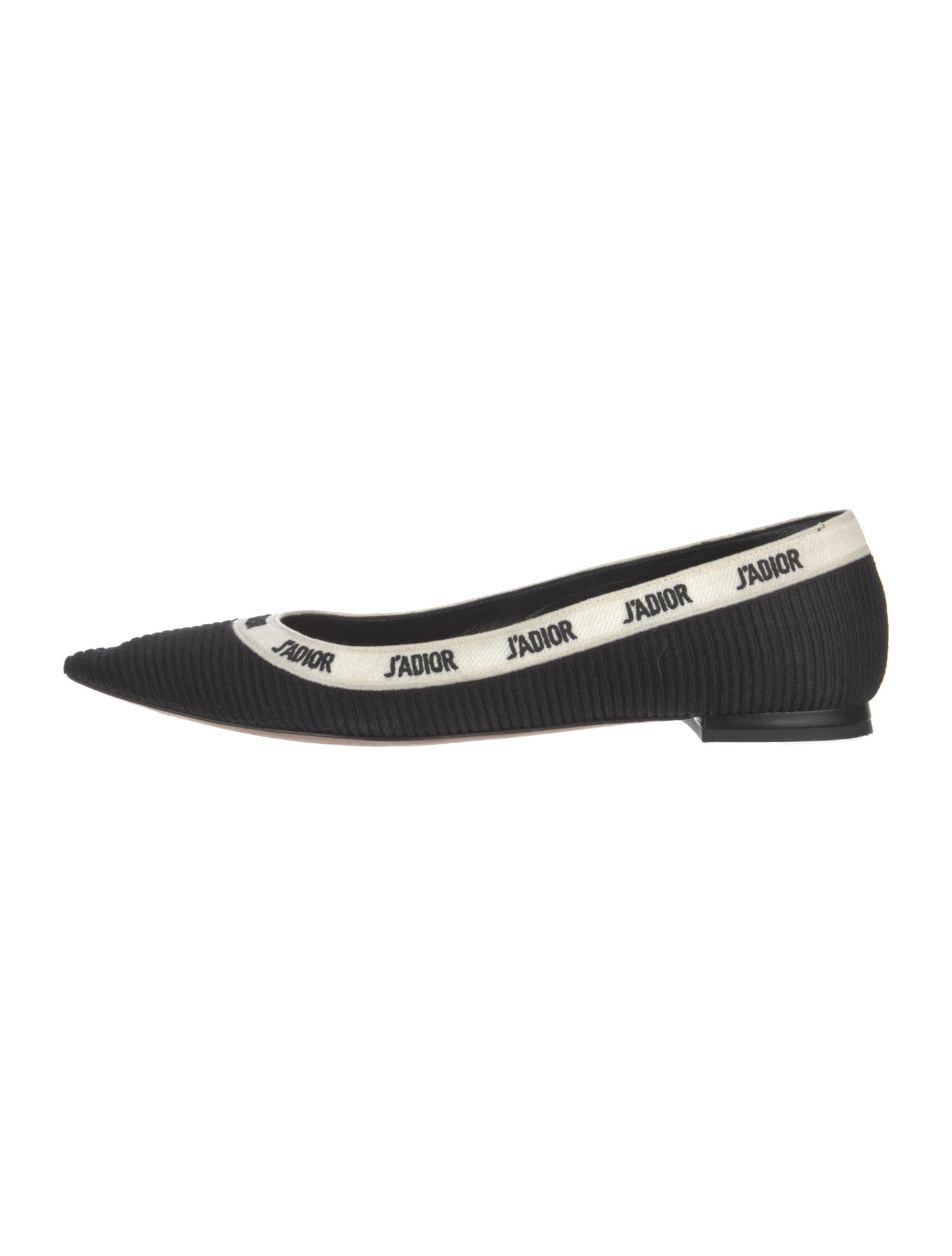 Christian Dior Printed Embroidered Accent Flats