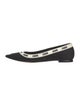 Christian Dior Printed Embroidered Accent Flats