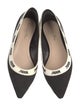 Christian Dior Printed Embroidered Accent Flats