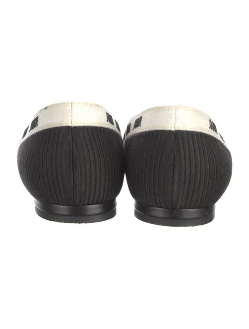 Christian Dior Printed Embroidered Accent Flats