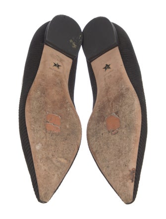 Christian Dior Printed Embroidered Accent Flats