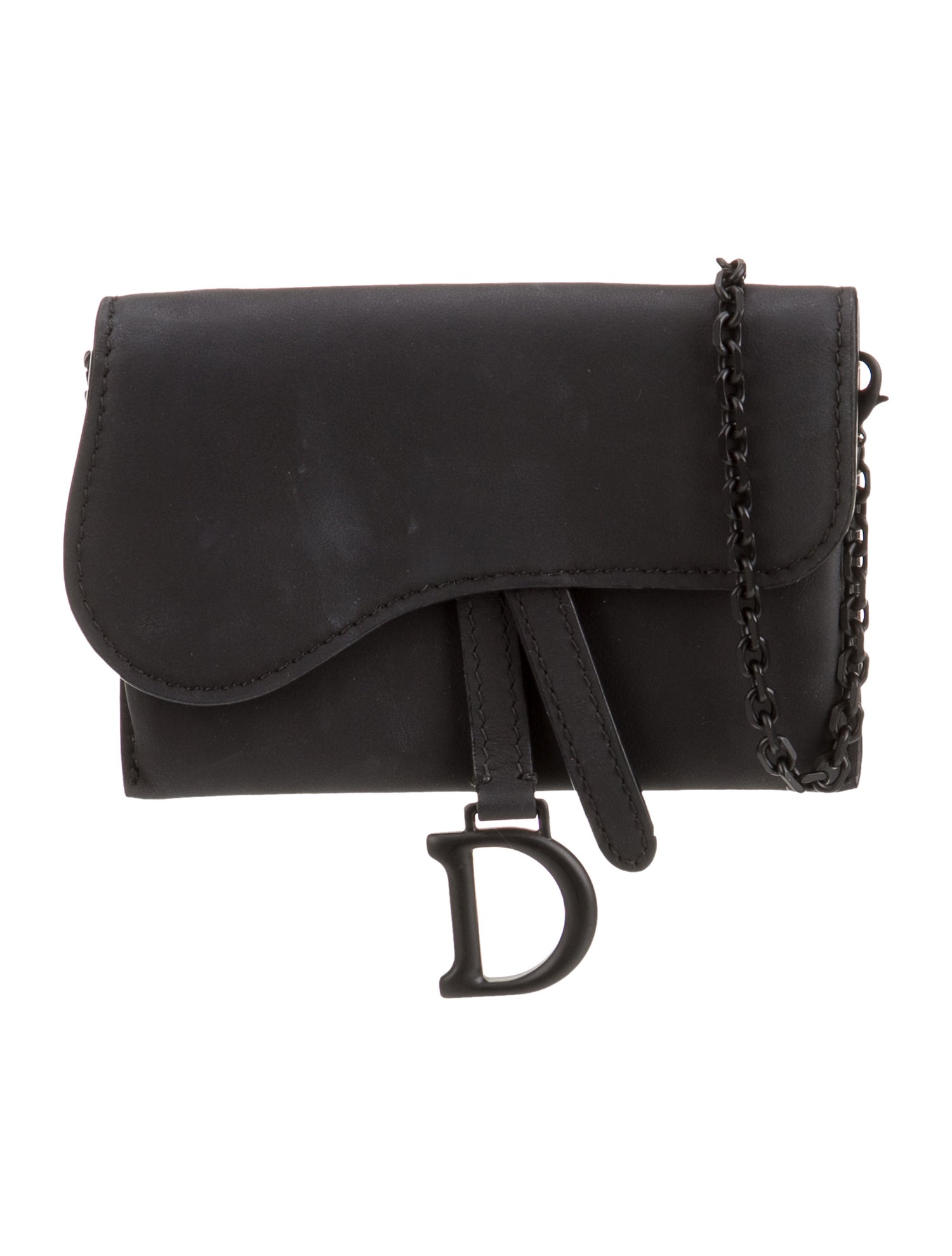 Christian Dior Leather Saddle Mini