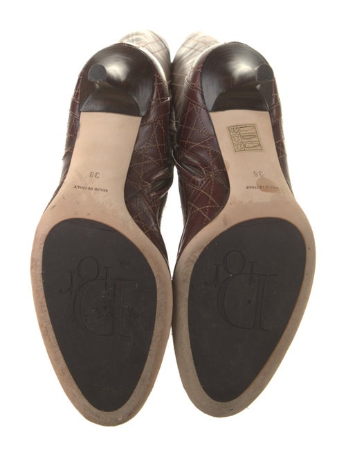 Christian Dior Cannage Pattern Leather Boots
