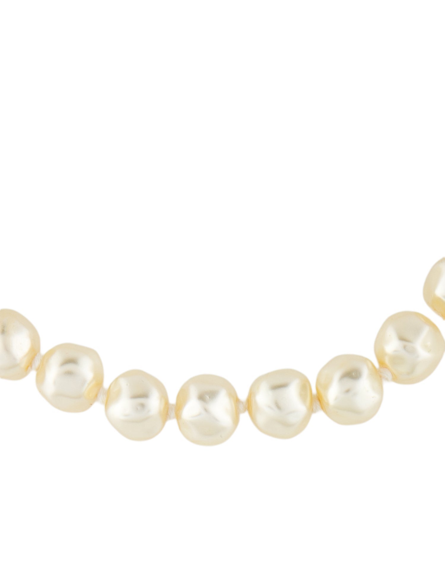 Christian Dior Vintage Faux Pearl Collar Necklace