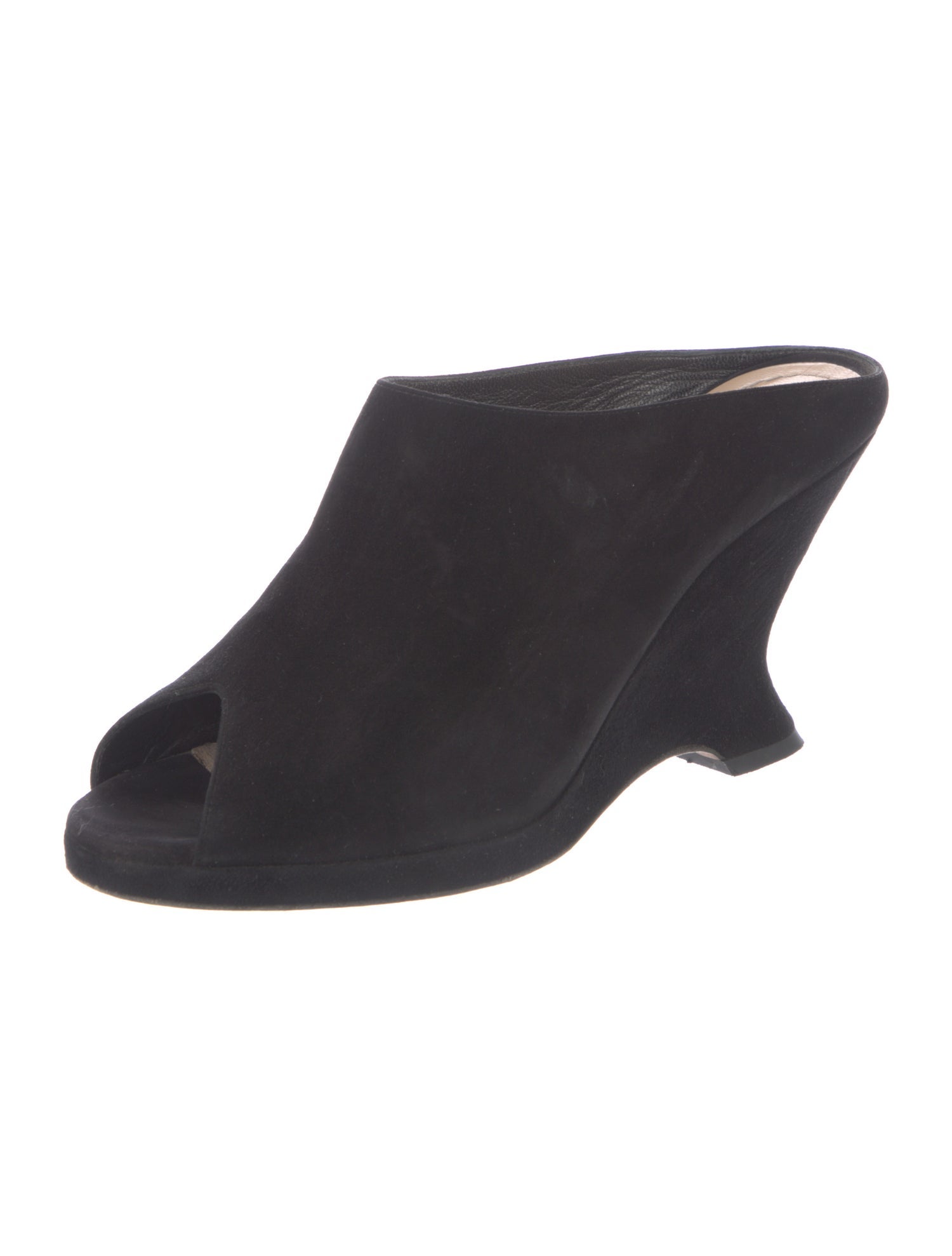 Christian Dior Cannage Pattern Suede Mules