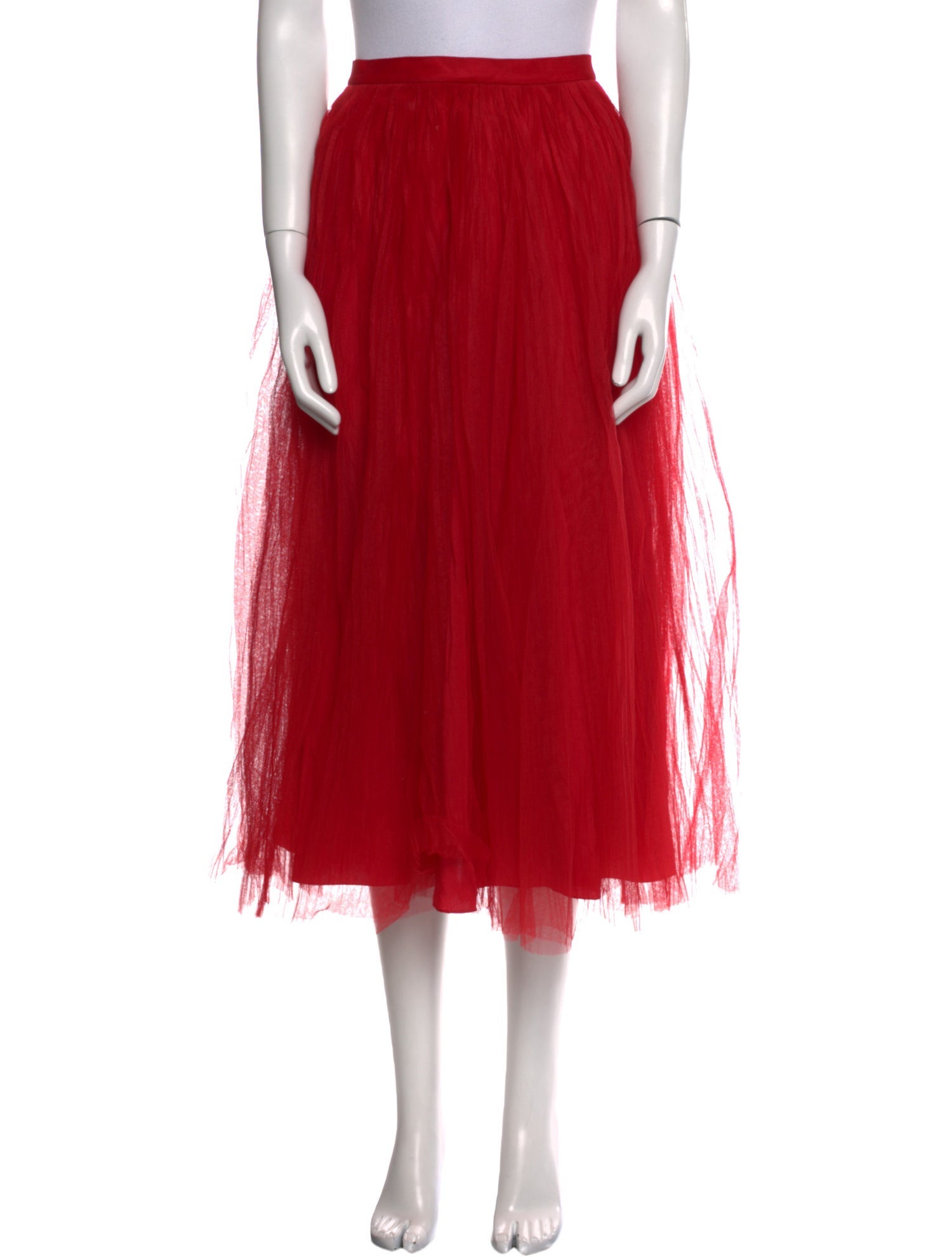 Christian Dior Silk Midi Length Skirt