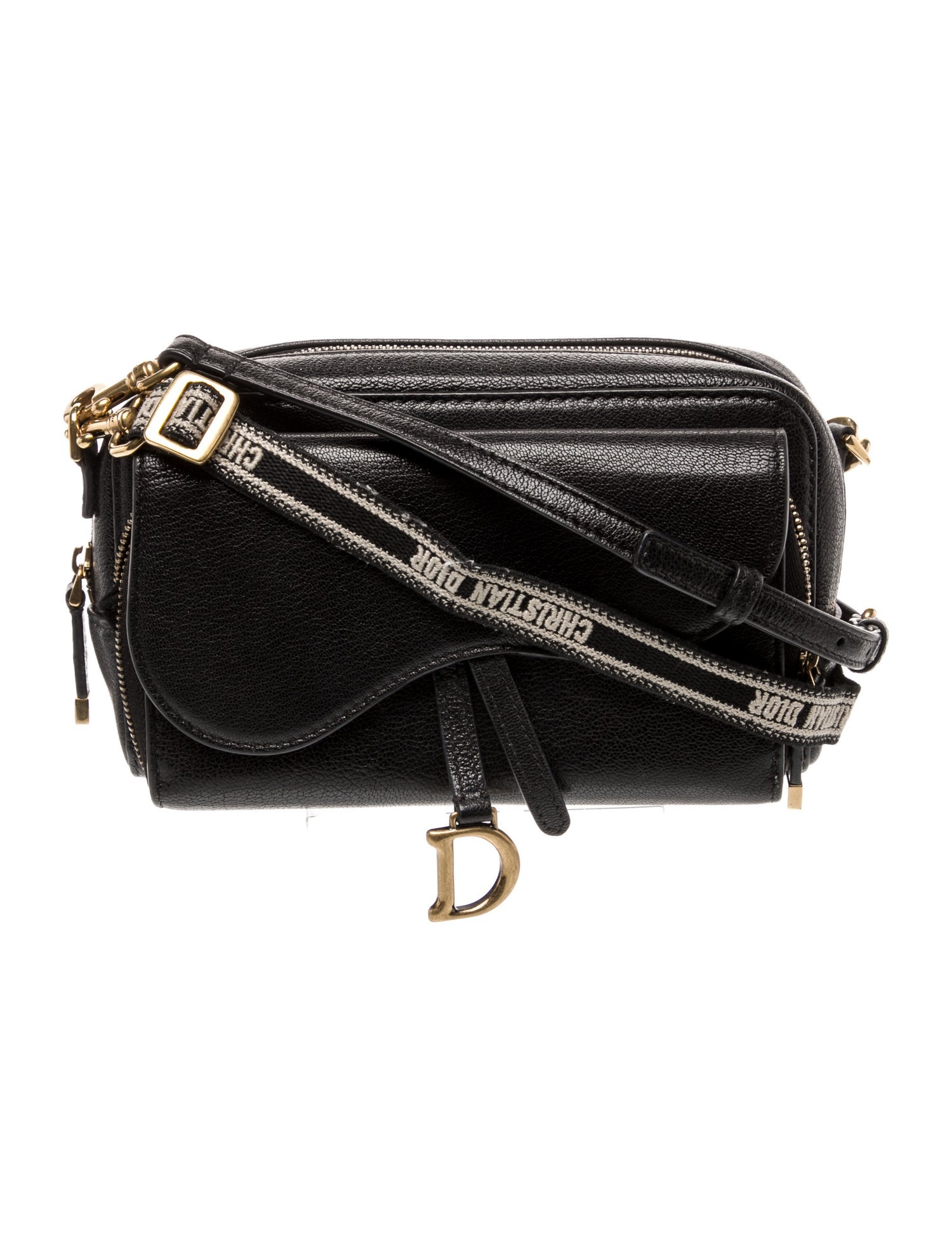 Christian Dior Leather Double Saddle