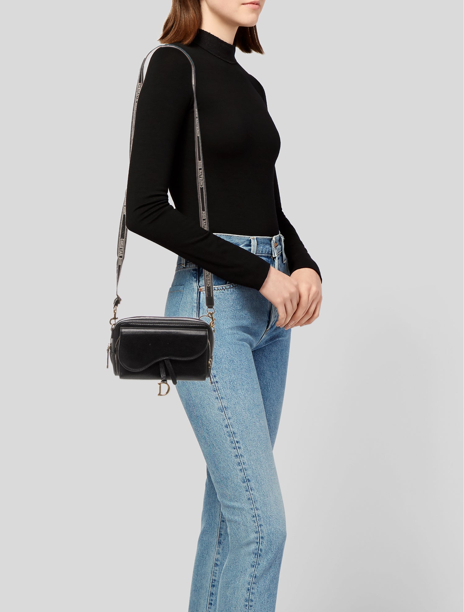 Christian Dior Leather Double Saddle