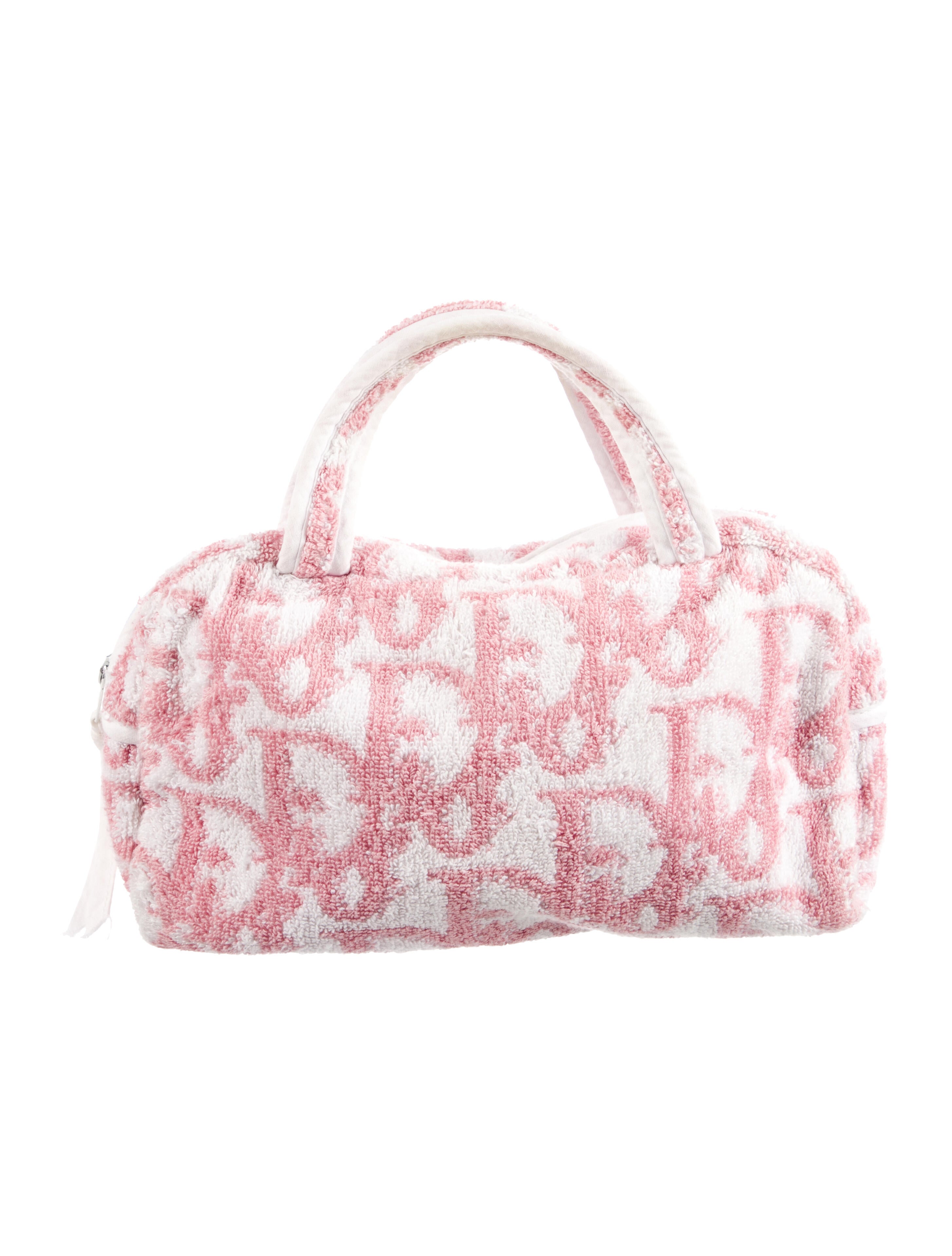 Christian Dior Terry Cloth Diorissimo Cosmetic Bag