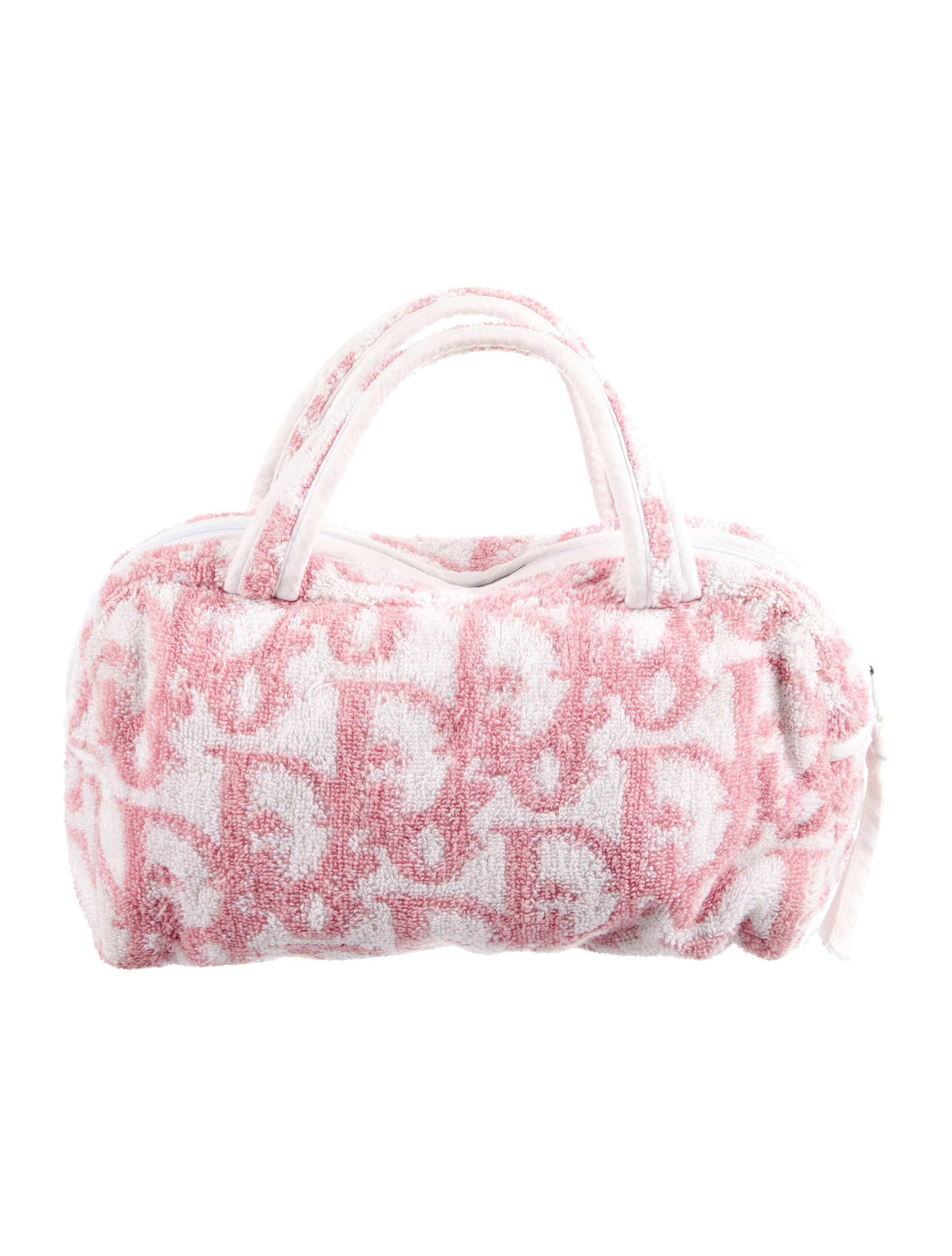 Christian Dior Terry Cloth Diorissimo Cosmetic Bag