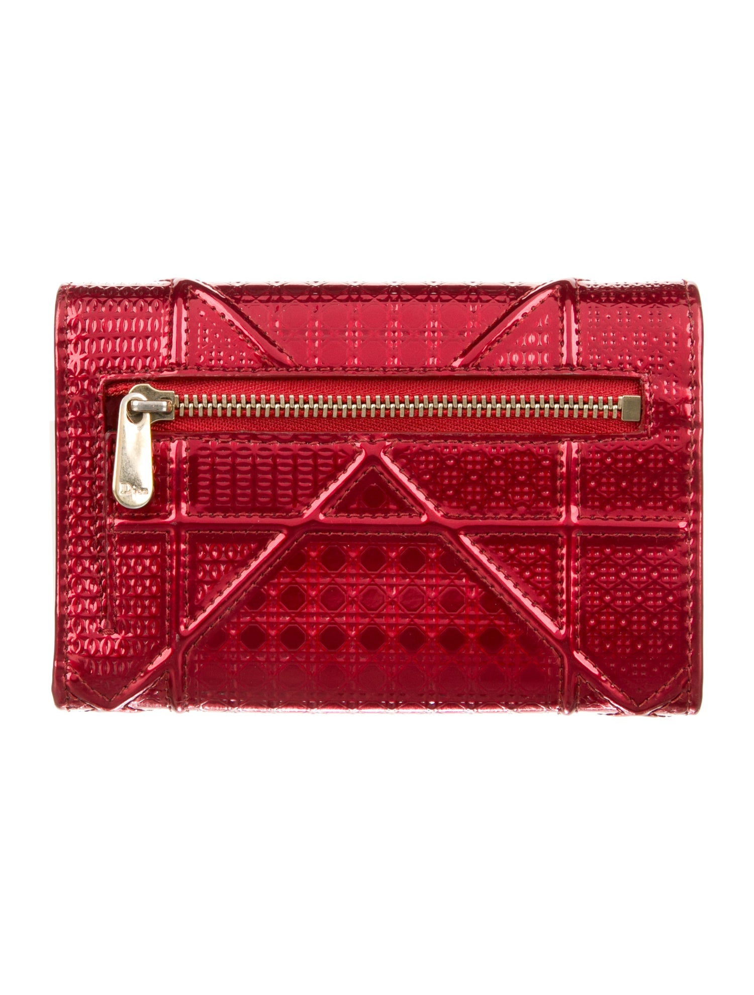 Christian Dior 2017 Patent Leather Compact Wallet