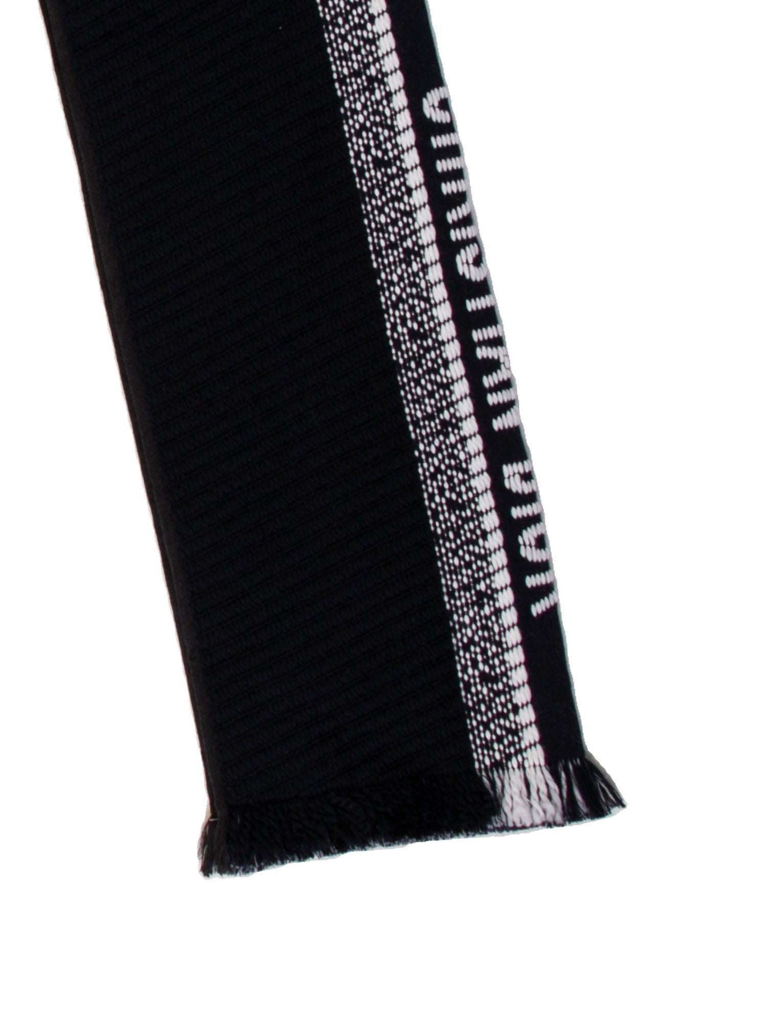 Christian Dior Wool Striped Scarf