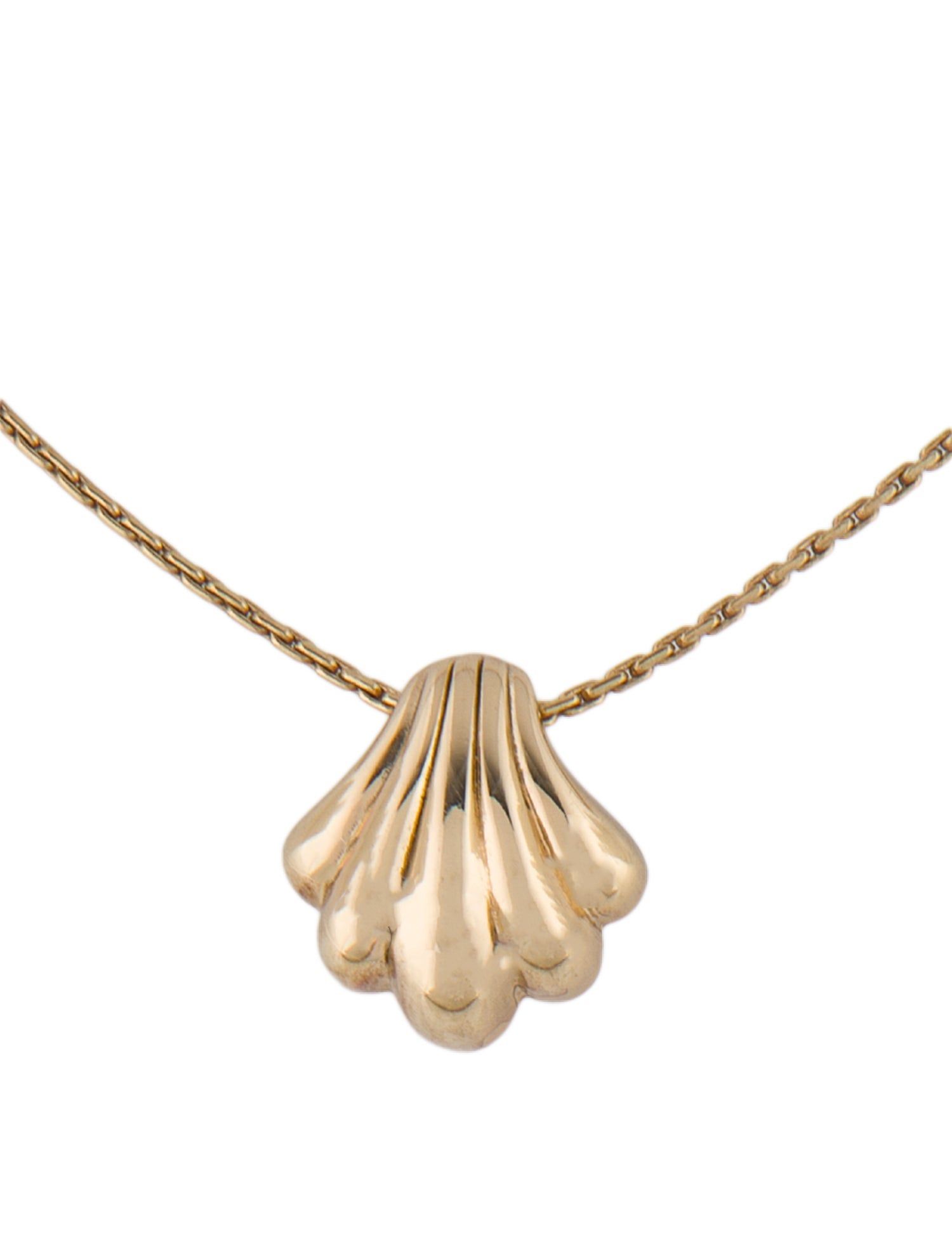 Christian Dior Vintage Shell Pendant Necklace