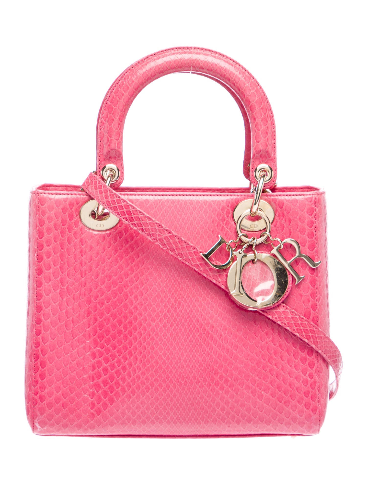 Christian Dior Python Lady Dior Medium