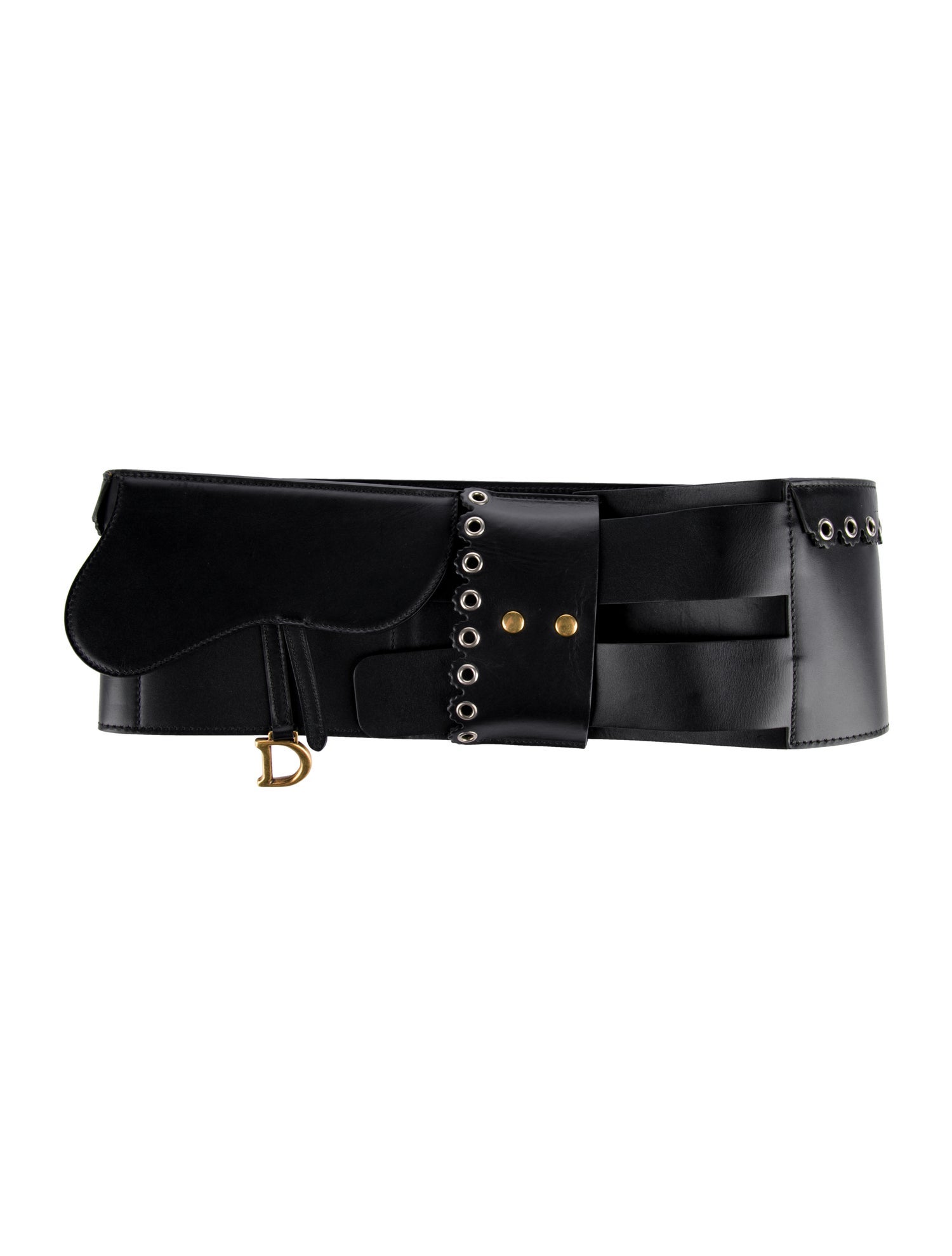 Christian Dior Wide Leather Waist Belt