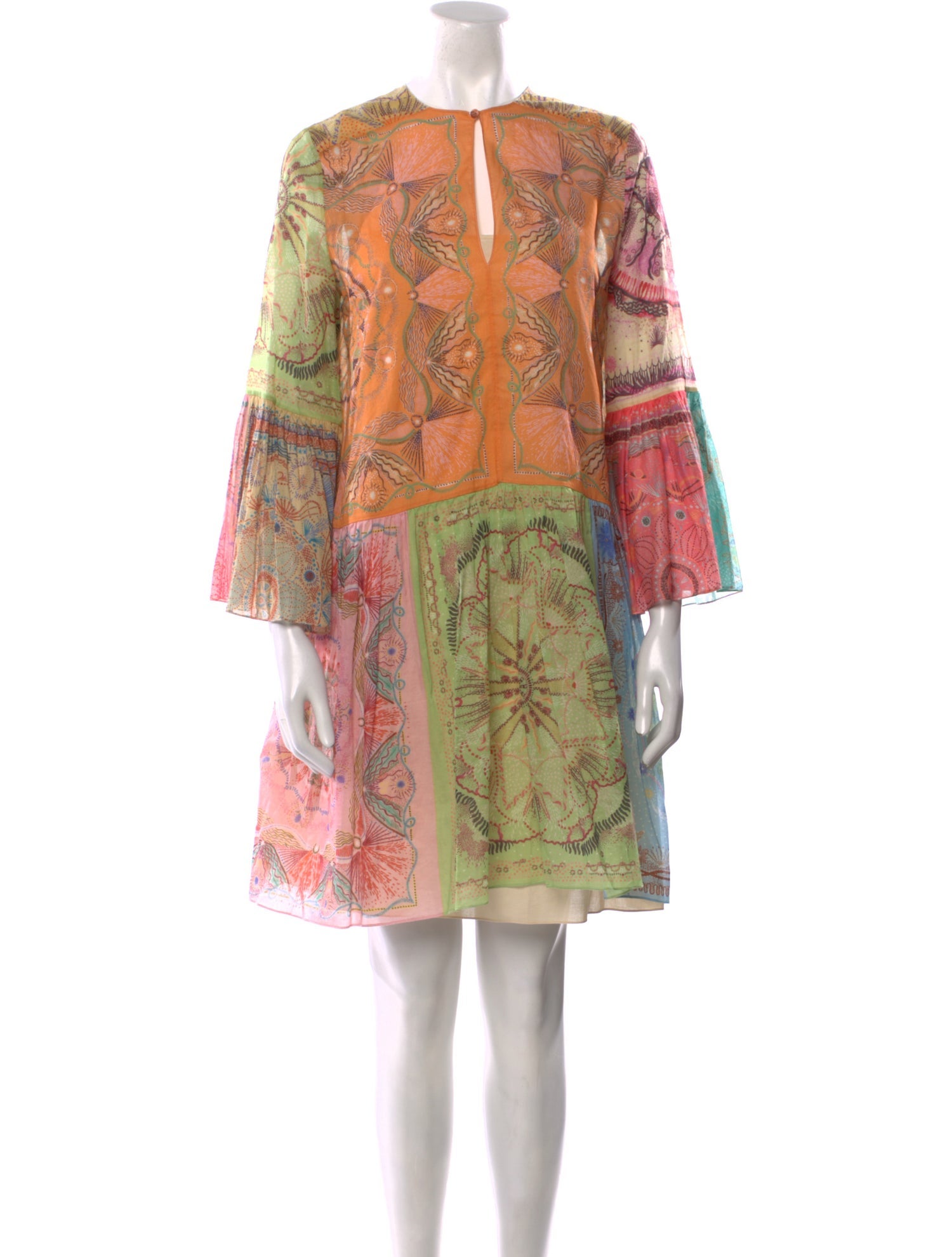 Christian Dior Printed Knee-Length Dress