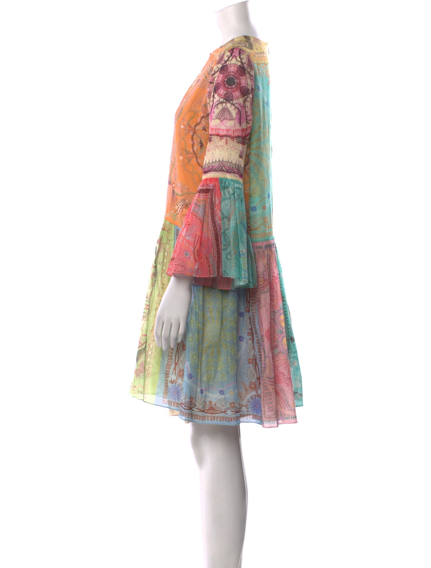 Christian Dior Printed Knee-Length Dress