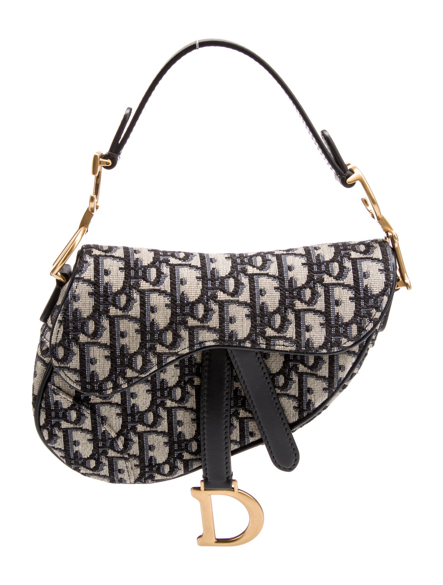 Christian Dior Oblique Jacquard Oblique Saddle Mini