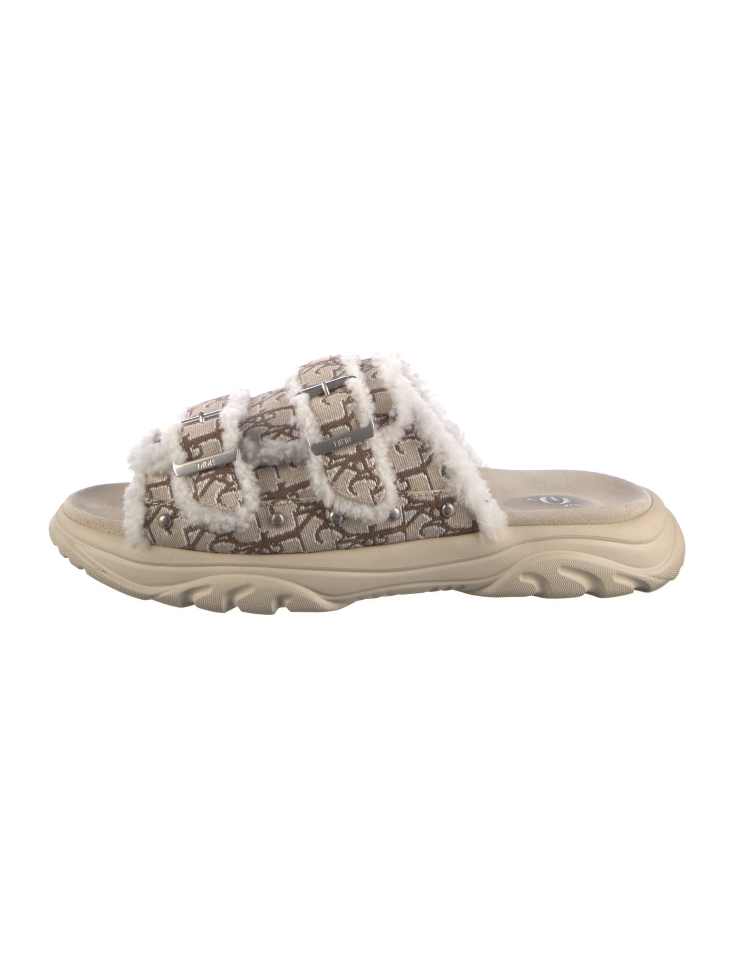 Christian Dior Jacquard Printed Slides