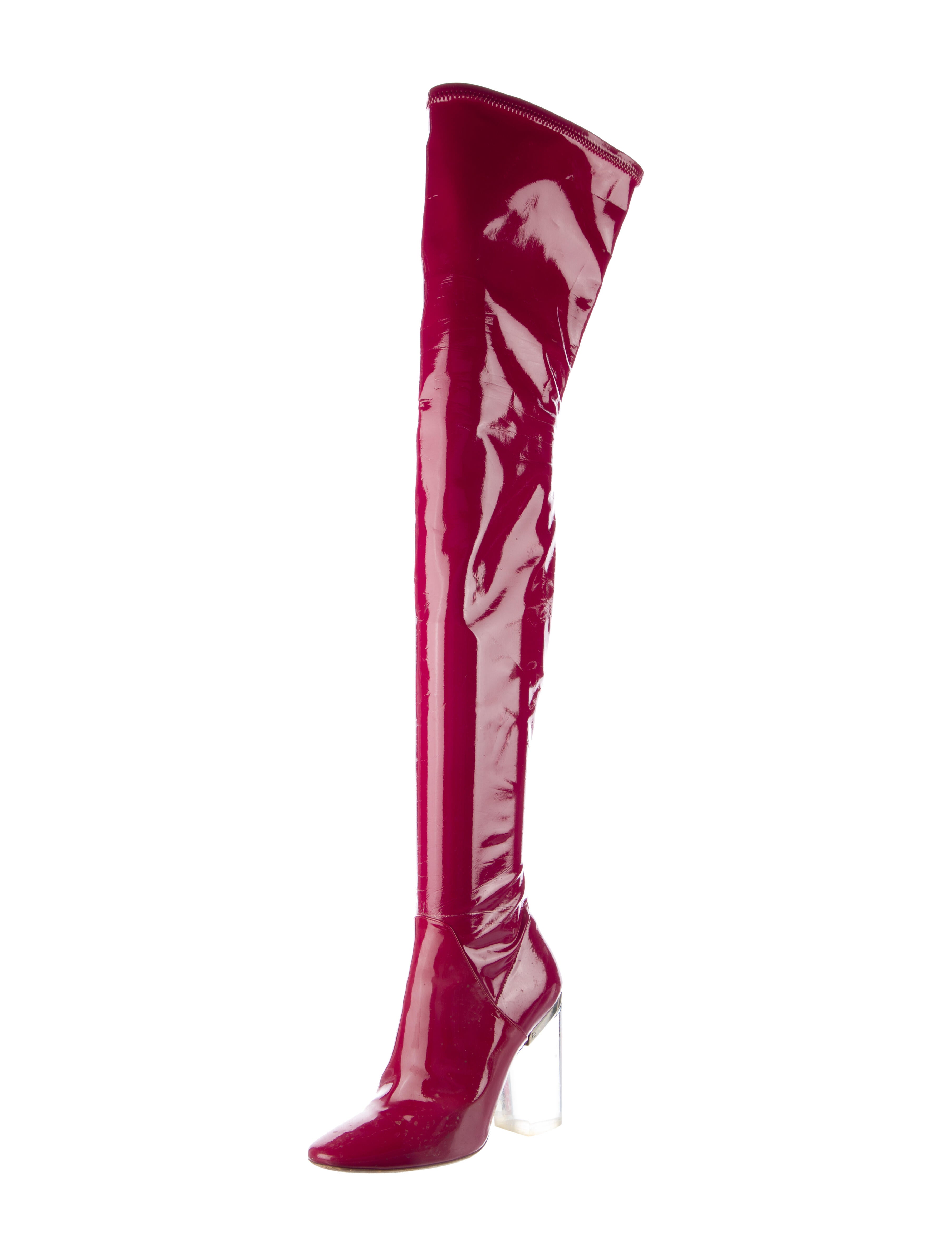 Christian Dior Patent Leather Sock Boots