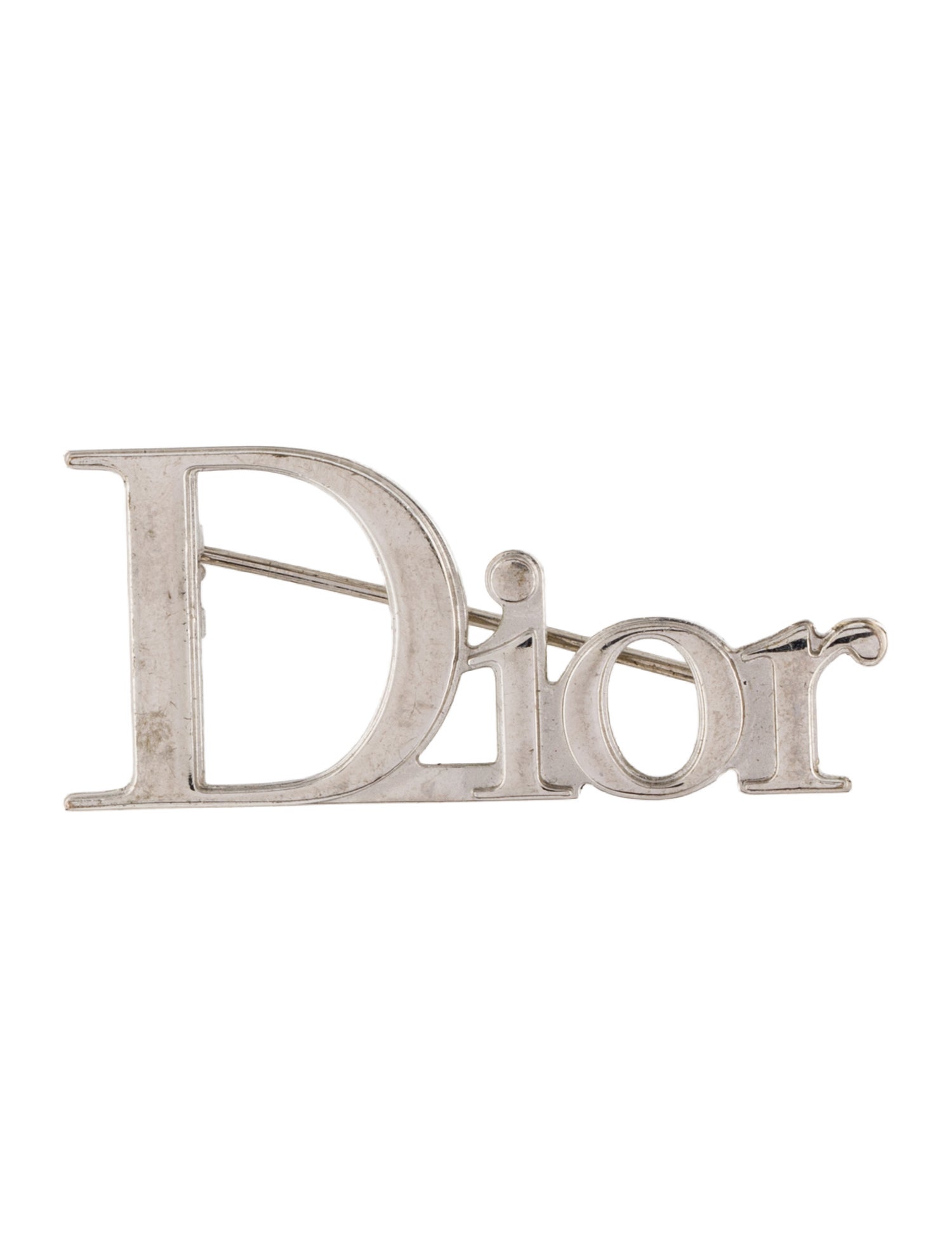 Christian Dior Logo Brooch Pin