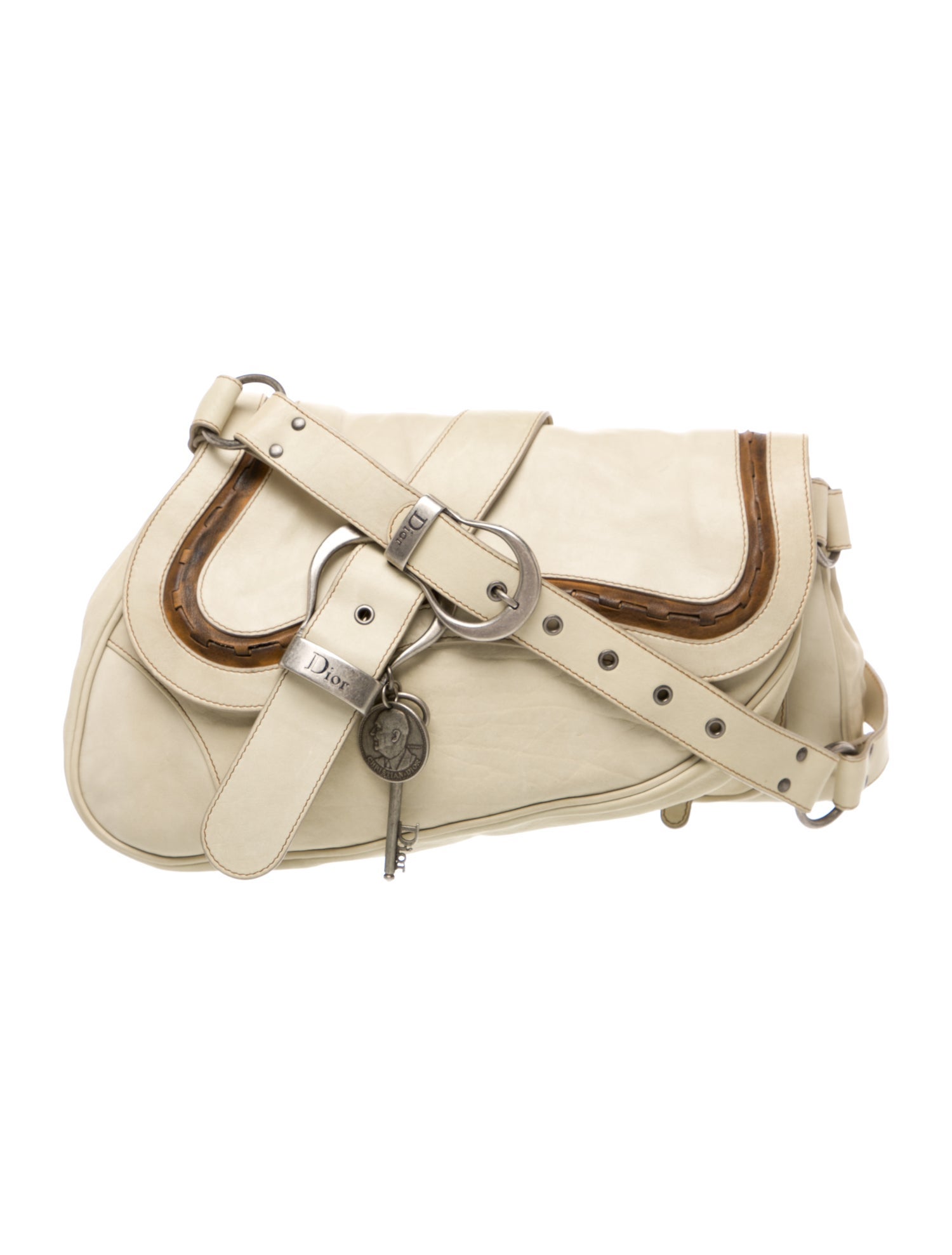 Christian Dior Leather Gaucho Saddle Medium Vintage