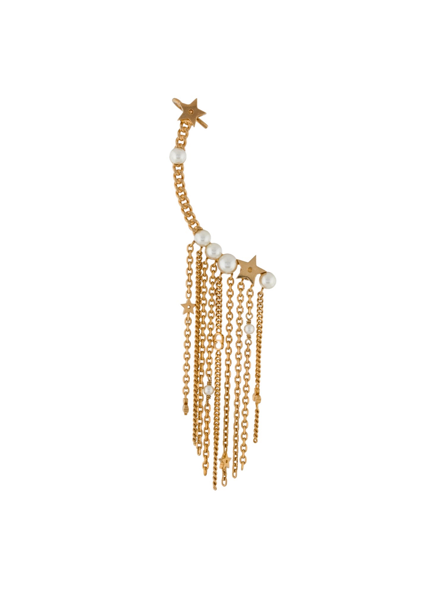 Christian Dior Faux Pearl Danseuse Étoile Ear Climber