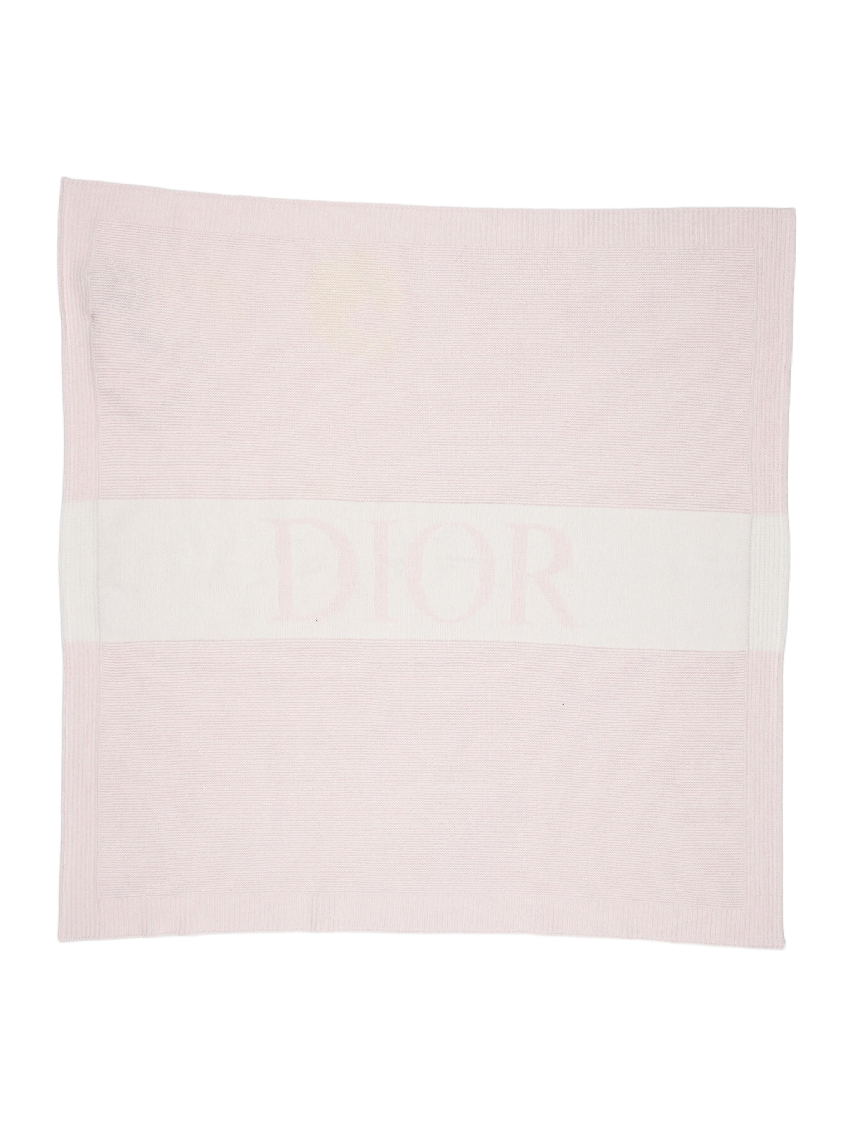 Baby Dior Dior Kids Wool Cashmere Blend Knit Blanket