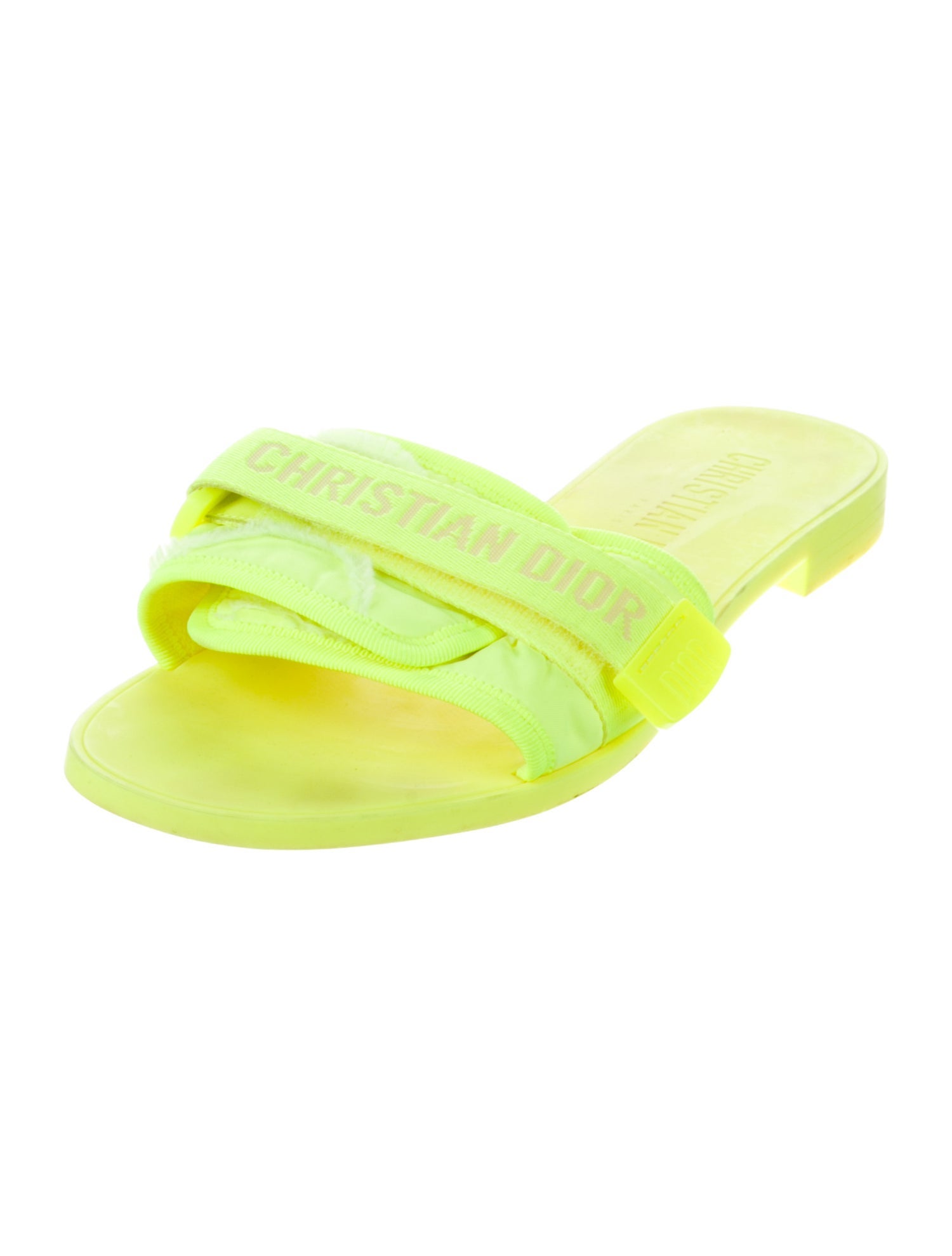 Christian Dior Rubber Raw-Edge Trim Slides
