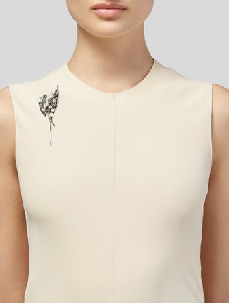 Christian Dior Pearl & Crystal Lily of the Valley Brooch