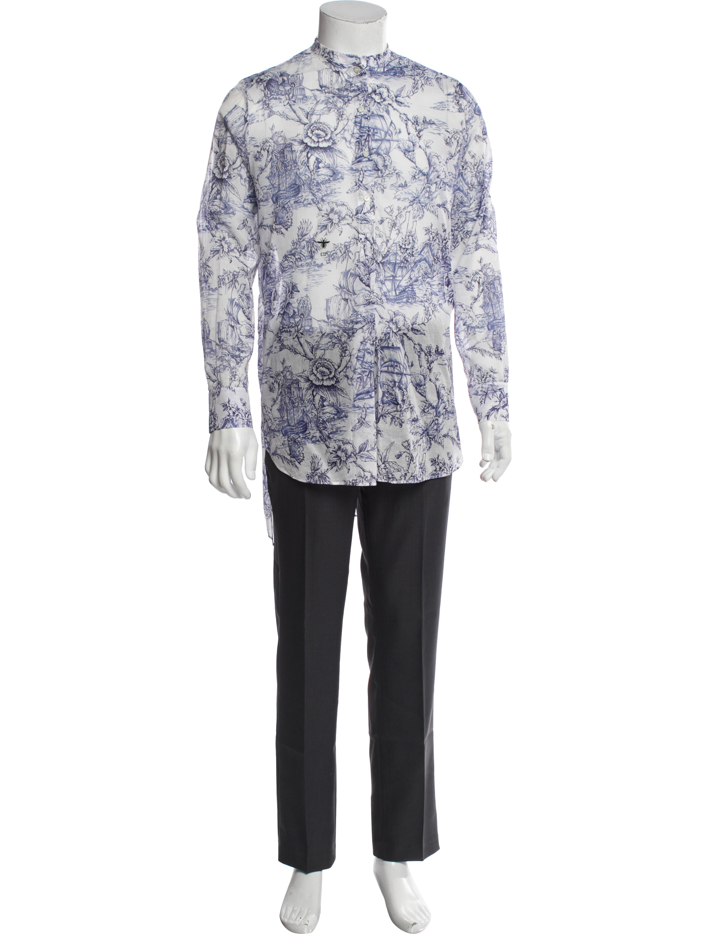 Christian Dior Printed Long Sleeve Shirt