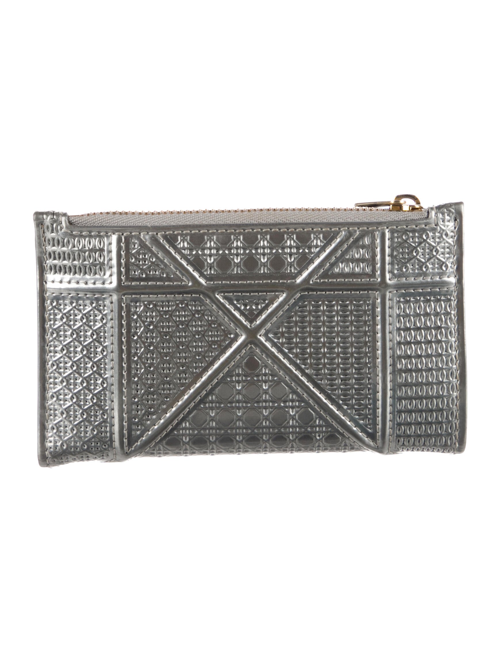 Christian Dior 2018 Micro Cannage Diorama Wallet