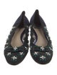 Christian Dior Mesh Crystal Embellishments Ballet Flats
