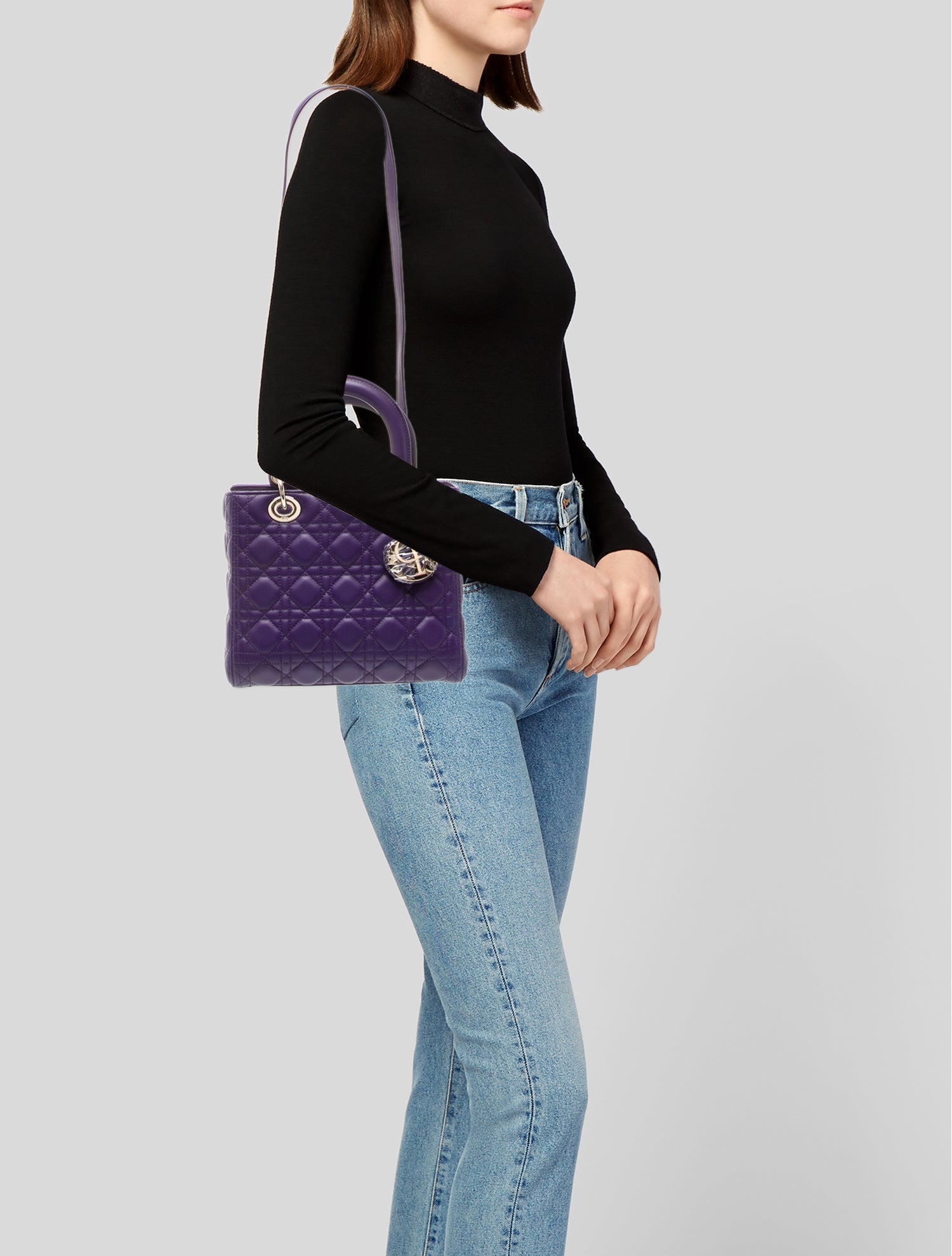 Christian Dior Cannage Lady Dior Medium