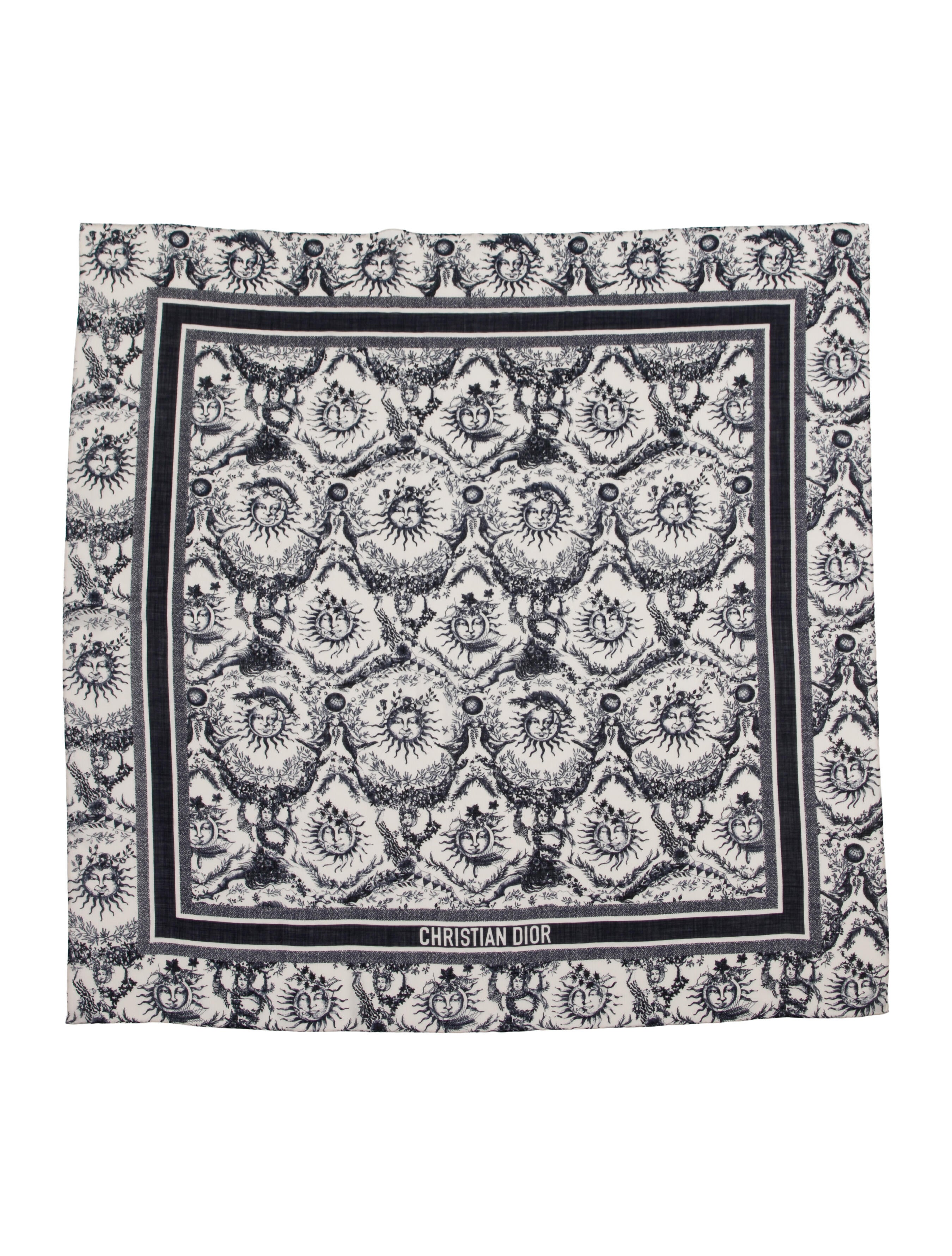 Christian Dior Paisley Print Scarf