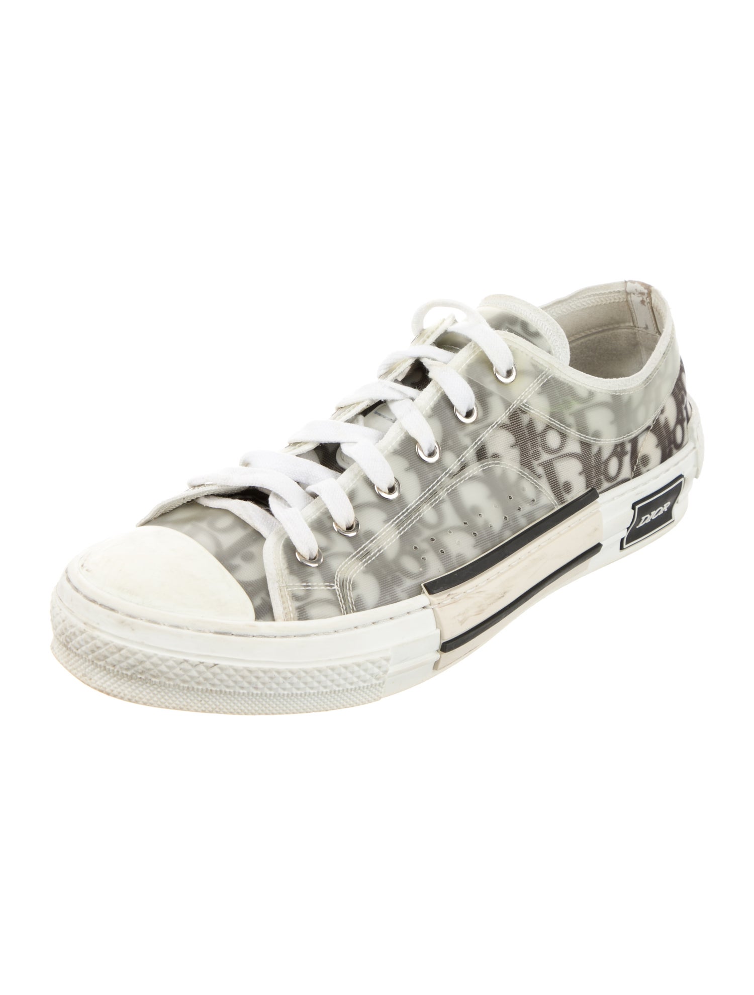 DIOR MEN B23 'Oblique Transparent - White Black' Sneakers