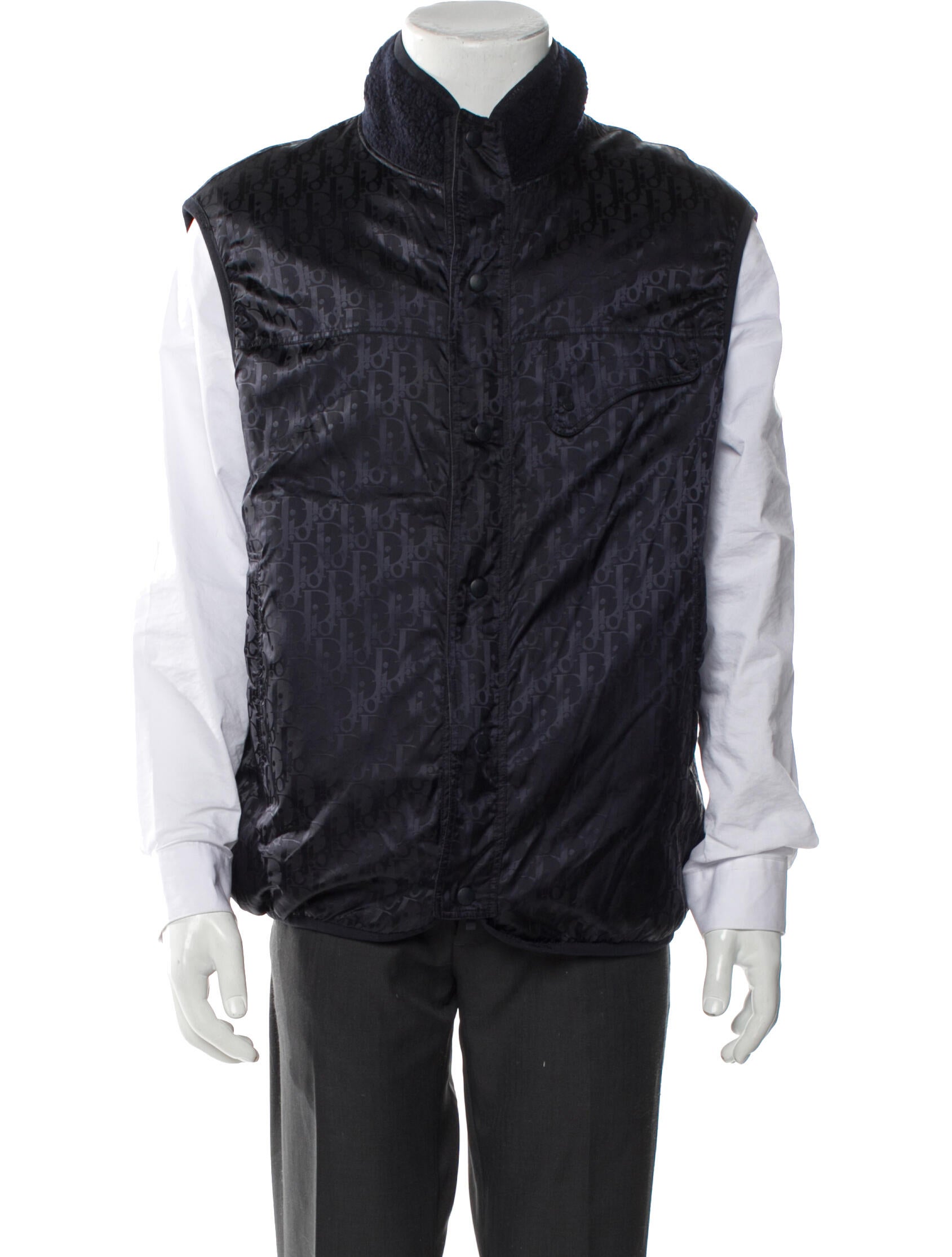 DIOR MEN 2021 Oblique Fleece Reversible Vest