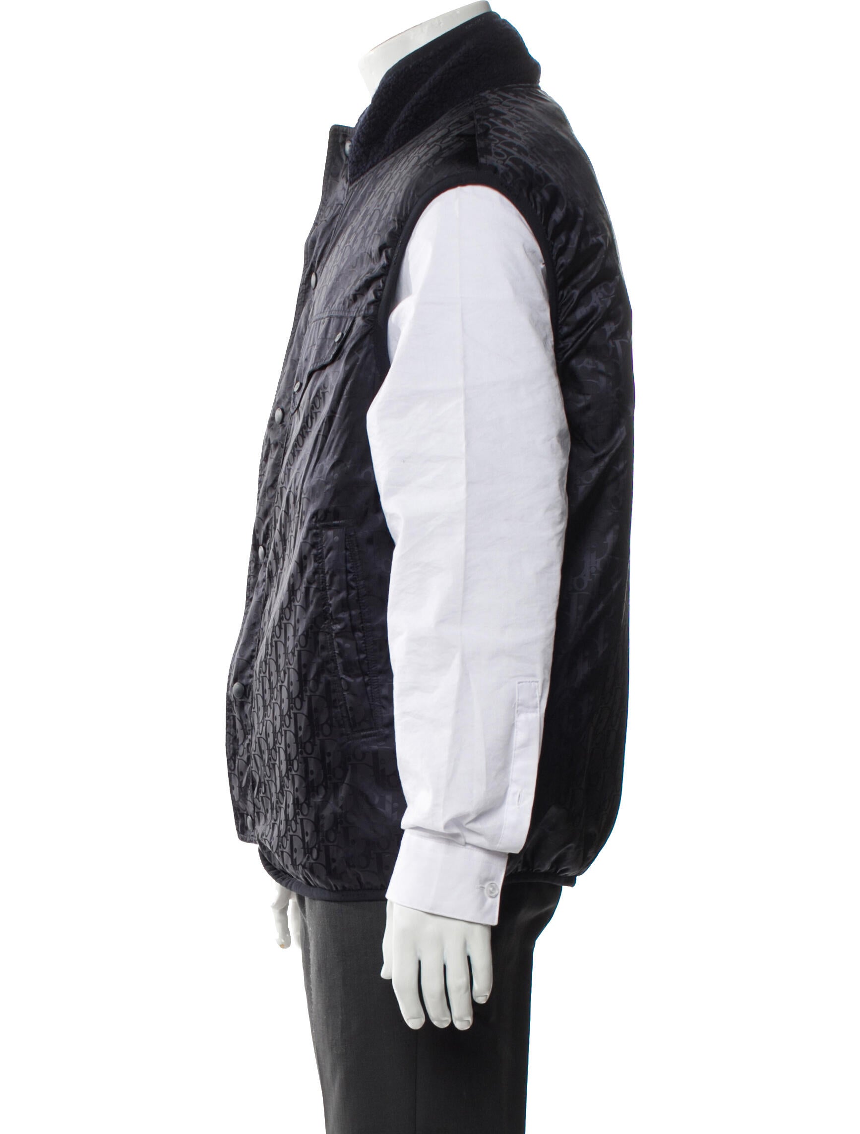 DIOR MEN 2021 Oblique Fleece Reversible Vest